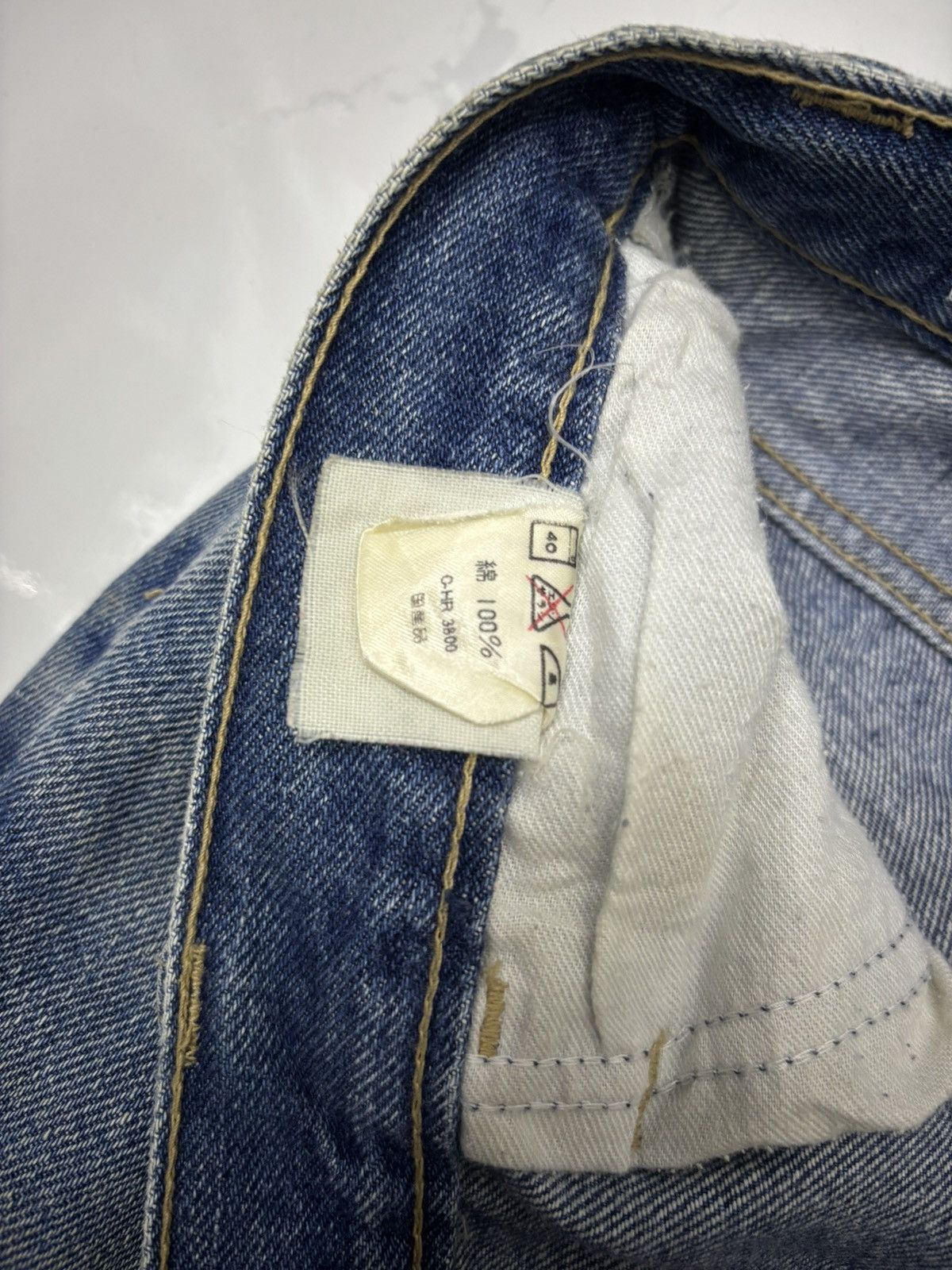 Japanese Brand × Jean Vintage Japanese Brand Mooneyes Patches Loose Fit Denim Jean Size US 30 / EU 46 - 9 Thumbnail