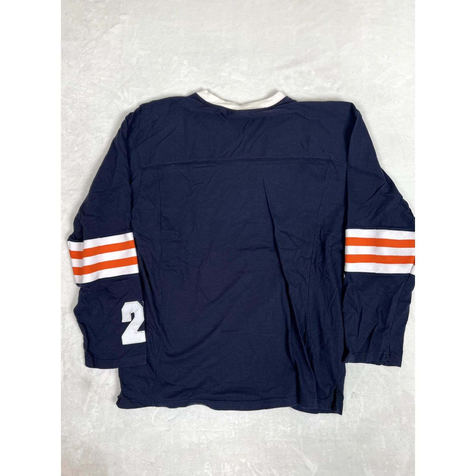 Vintage VINTAGE EJay V-Neck Long Sleeve Shirt Mens L Blue Football Graphic Print 90s Hip Hop Sports Mens Size US L / EU 52-54 / 3 - 7 Thumbnail