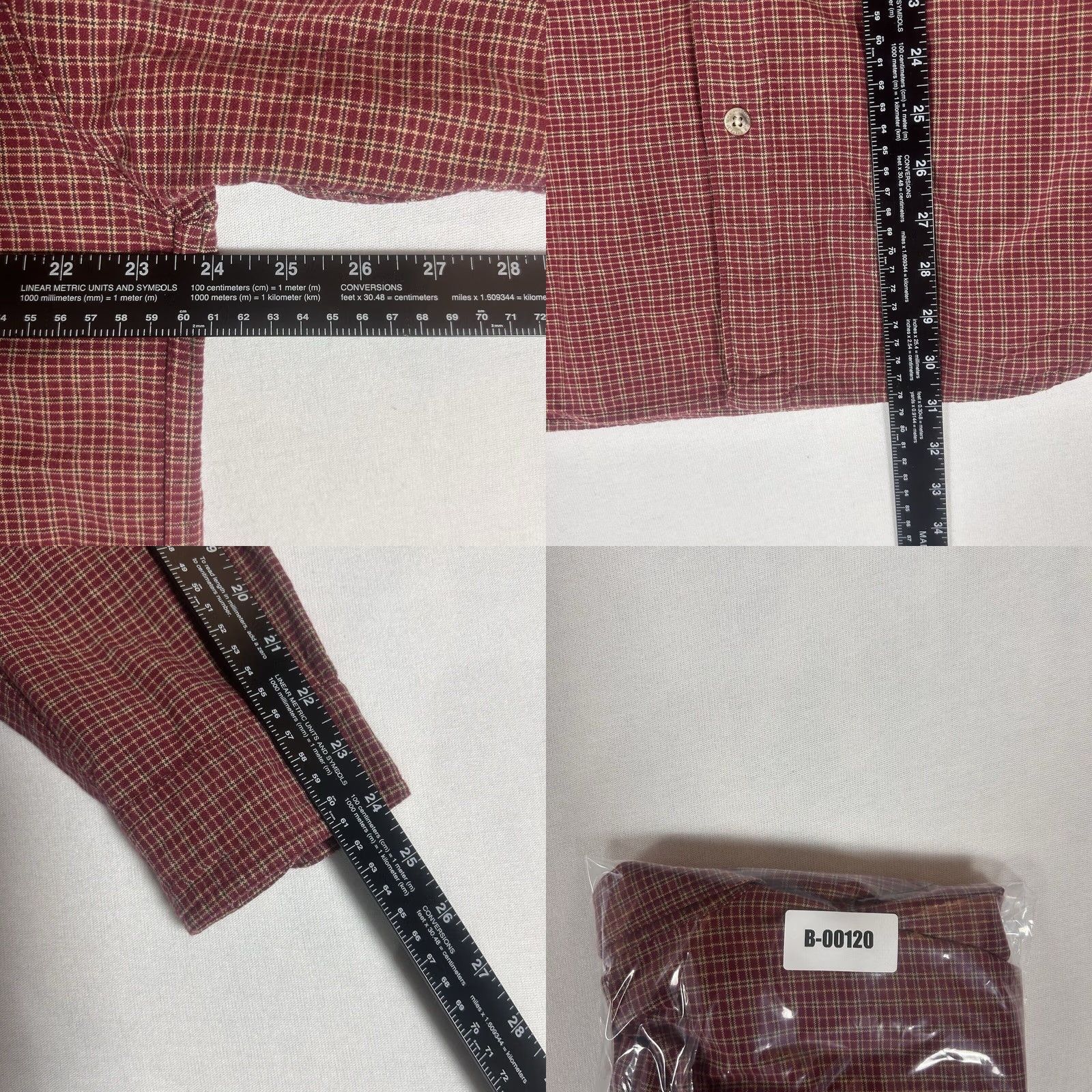 Vintage Columbia Button-Up Long Sleeve Shirt Mens Large Red Plaid Outdoor Hiking Fishing Size US L / EU 52-54 / 3 - 8 Thumbnail