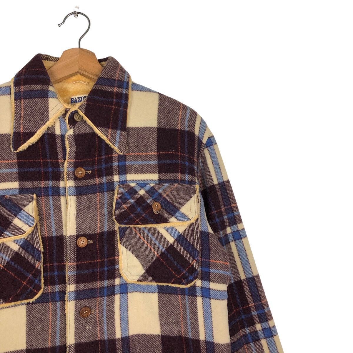 Japanese Brand 🔥Vintage Flannel Shirt Jacket Badon Tartan Design Shearing Size US M / EU 48-50 / 2 - 6 Thumbnail