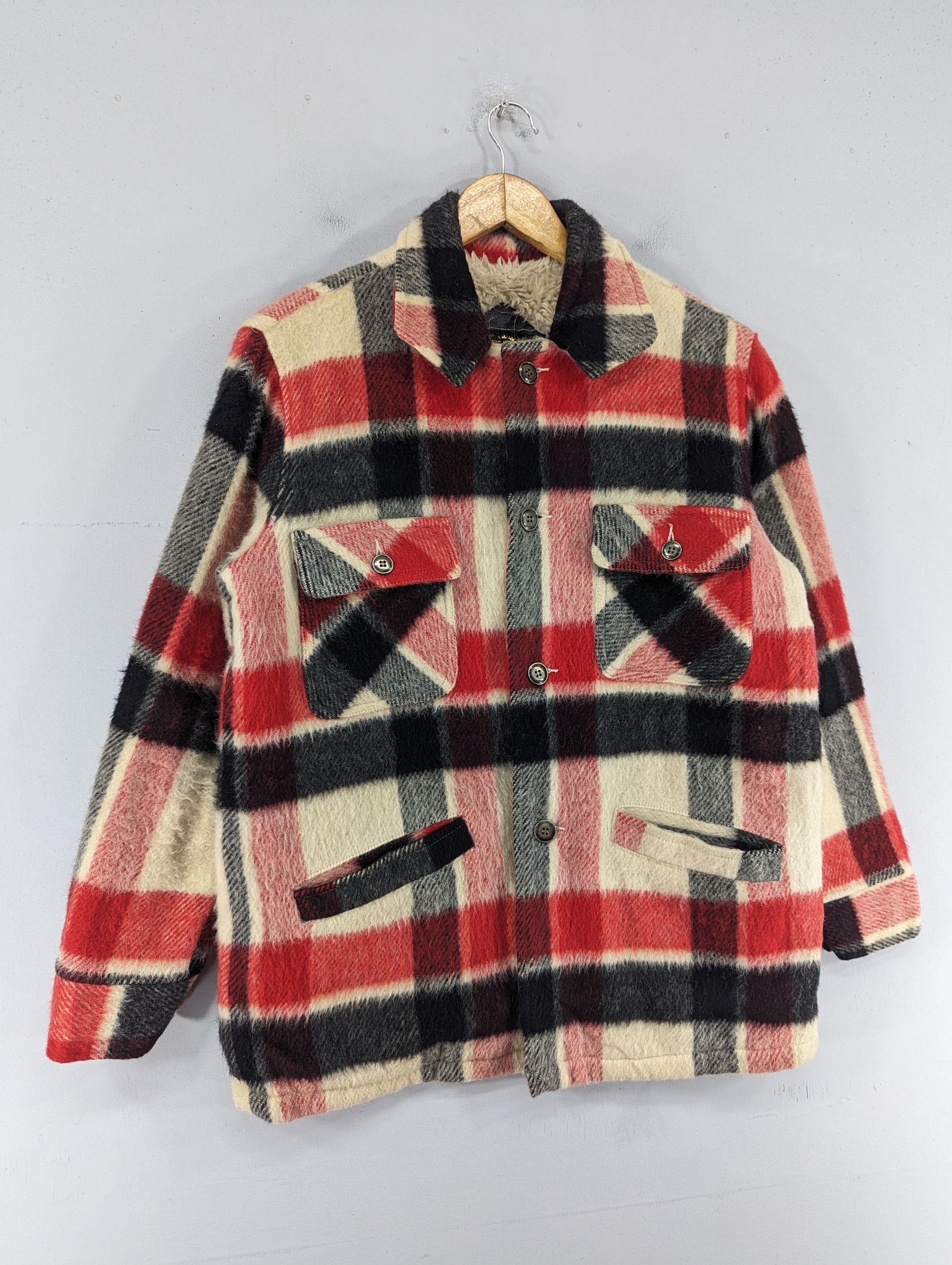 Vintage Vintage Weary Wool Plaid Fleece Lined Jacket Size US M / EU 48-50 / 2 - 3 Thumbnail