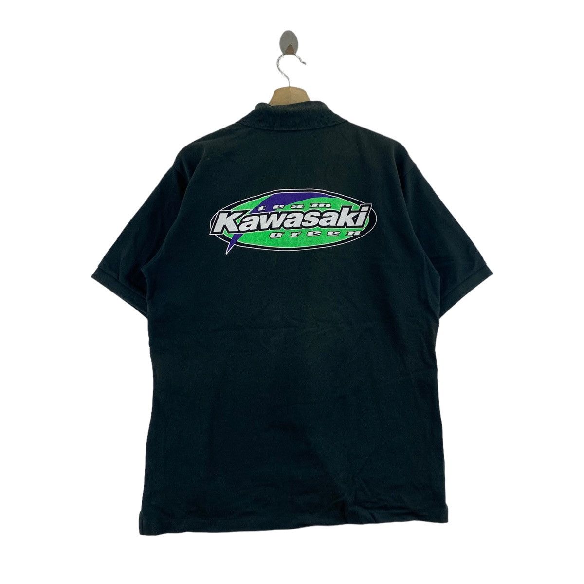 Other TEAM KAWASAKI GREEN Racing Button Up Collar Green Size US L / EU 52-54 / 3 - 1 Thumbnail