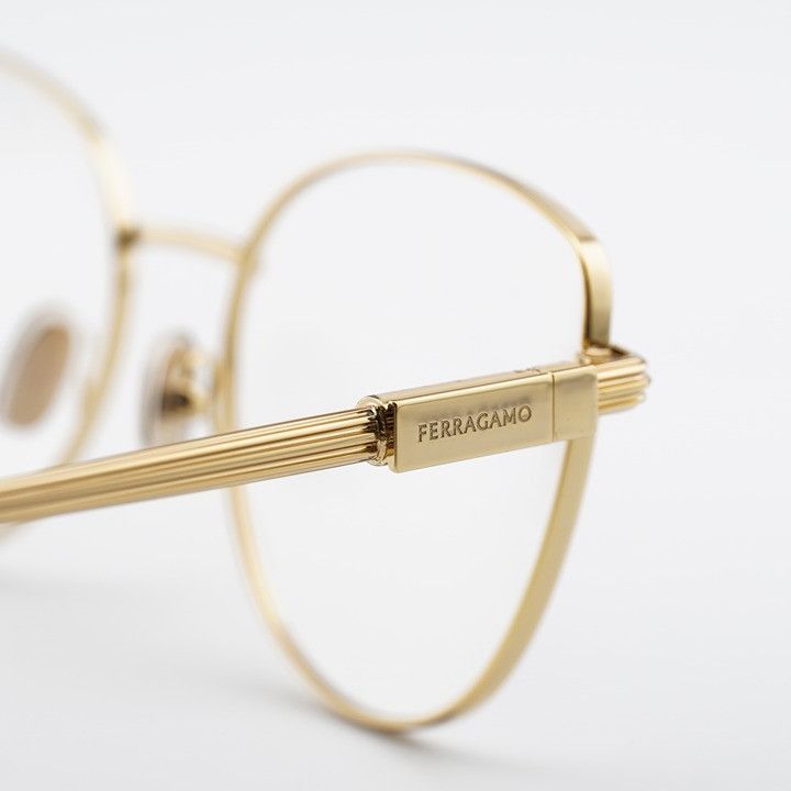 Salvatore Ferragamo Salvatore Ferragamo SF2240 751 Eyeglasses Gold 56mm Cat Eye Size ONE SIZE - 4 Thumbnail