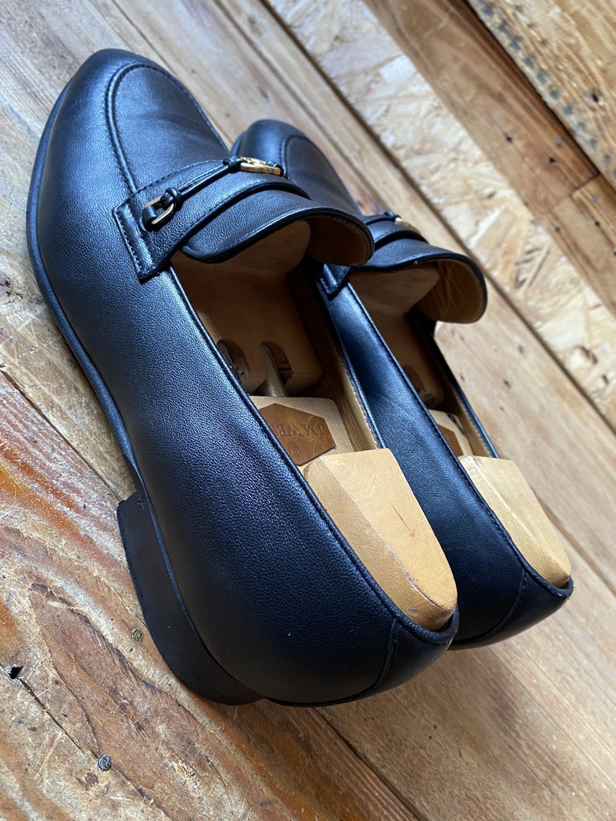 Gucci Gucci horsebit GG logo black leather loafers uk sz 9 US10 Size US 10 / EU 43 - 6 Thumbnail