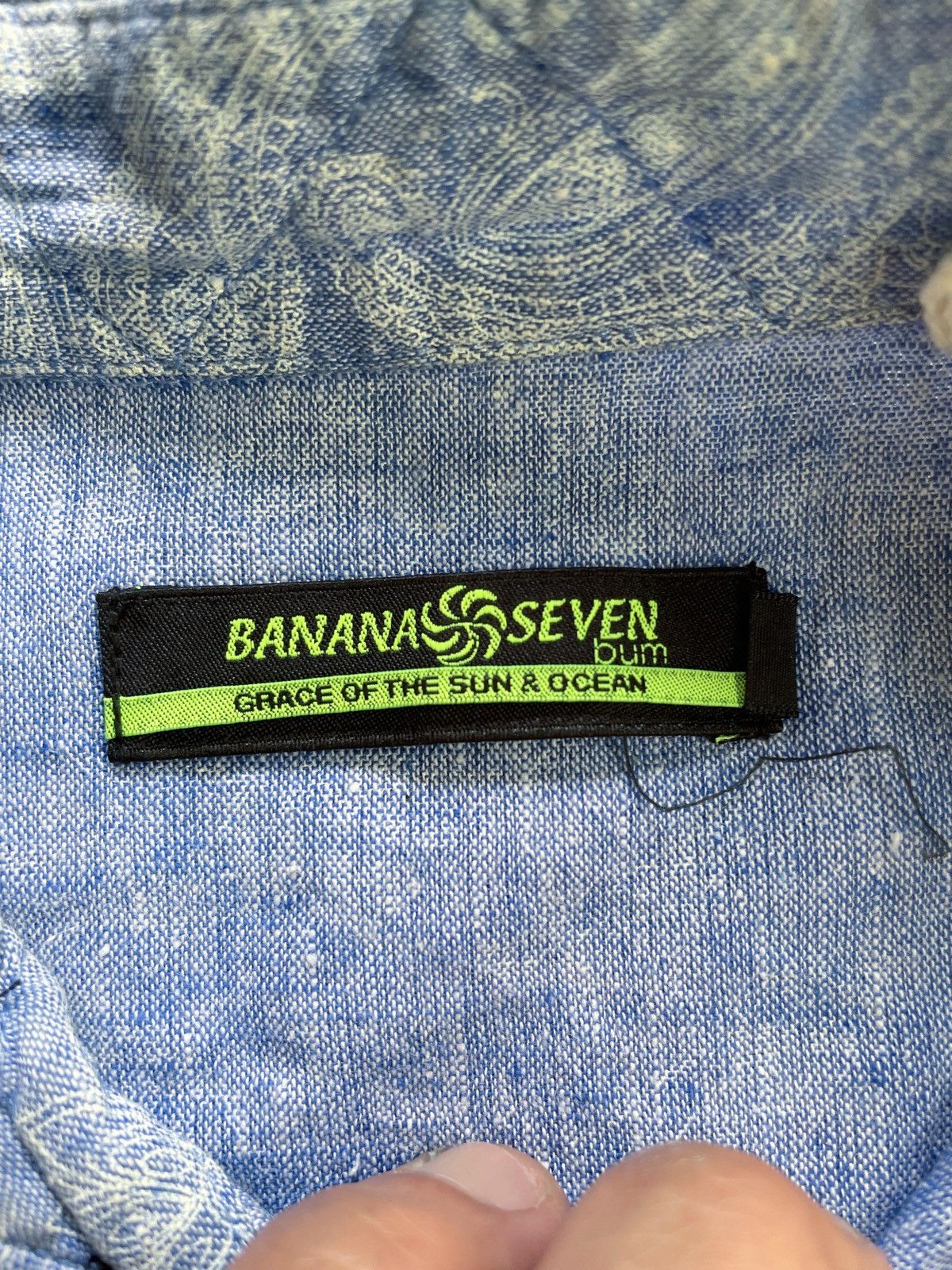 If Six Was Nine JAPANESE BANANA SEVEN BANDANA PATTERN BUTTON DOWN SHIRT Size US L / EU 52-54 / 3 - 8 Thumbnail