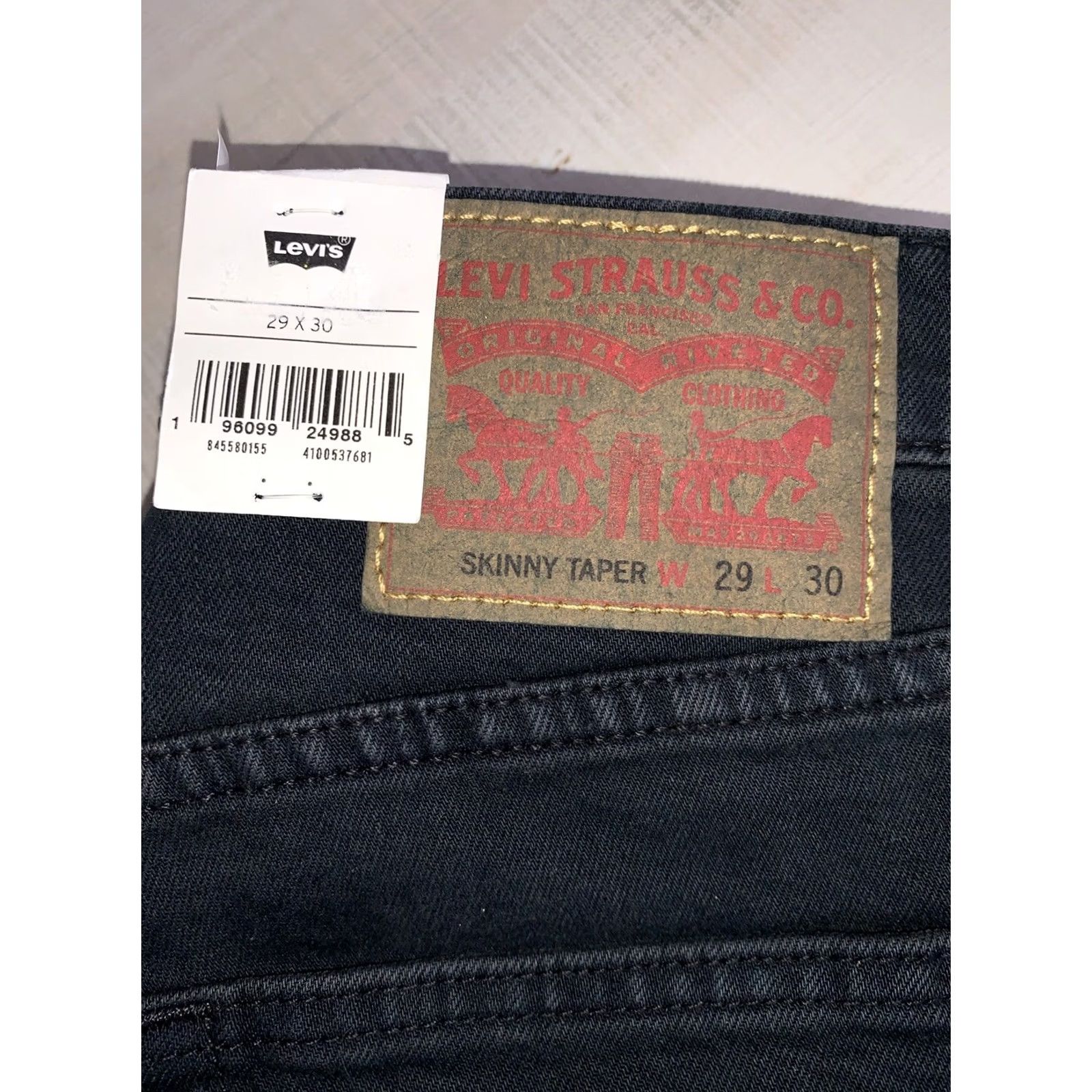 Levi's VINTAGE? Levi’s Slim Jeans – 29x30, Blue Denim, Distressed, Stretch, Regular Inseam 30, Mens, NWT-12412 Size US 29 - 4 Thumbnail