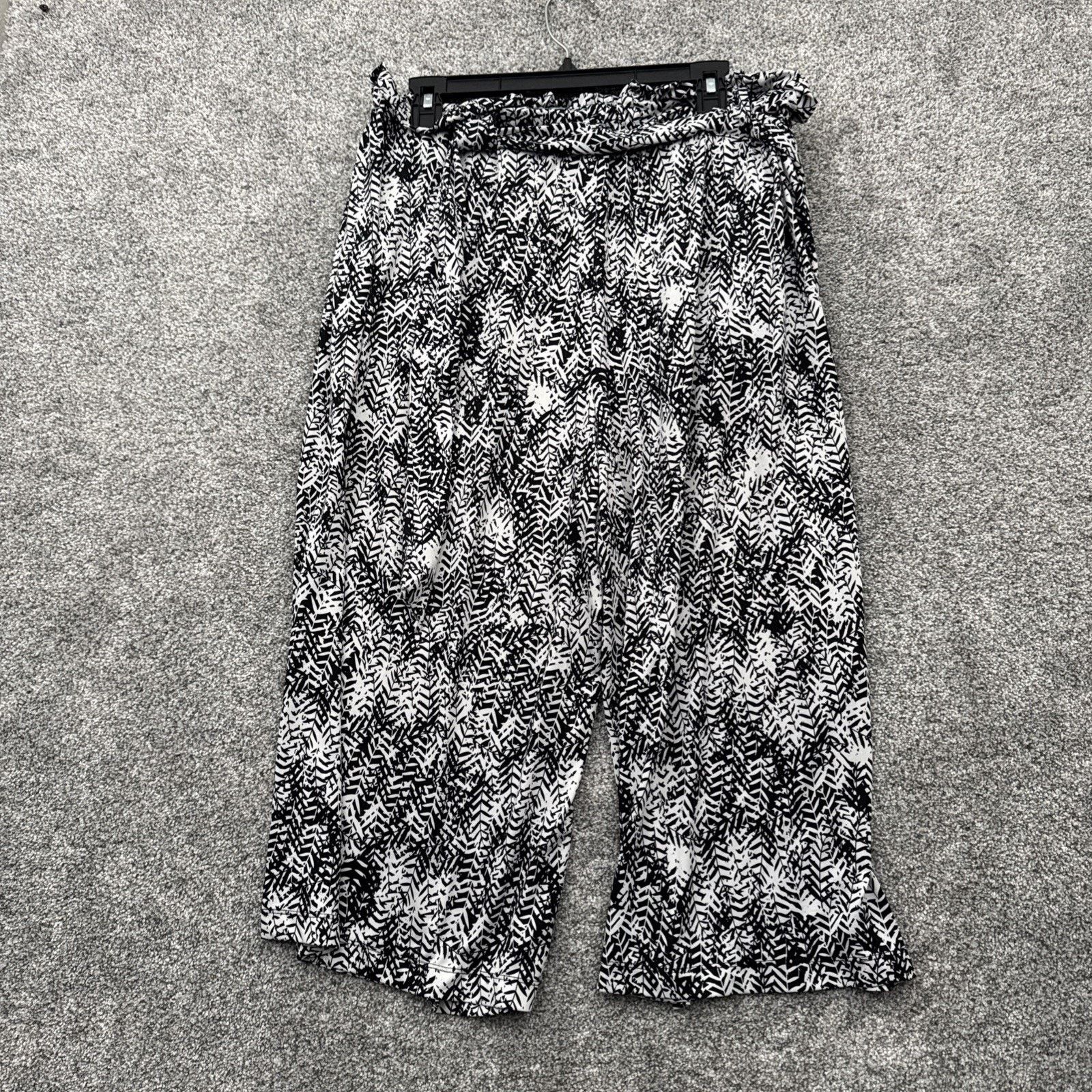 Other Retro Y2K Palazzo Pants Womens XL Wide Leg Crinkle Textured Size 32" / US 10 / IT 46 - 9 Thumbnail