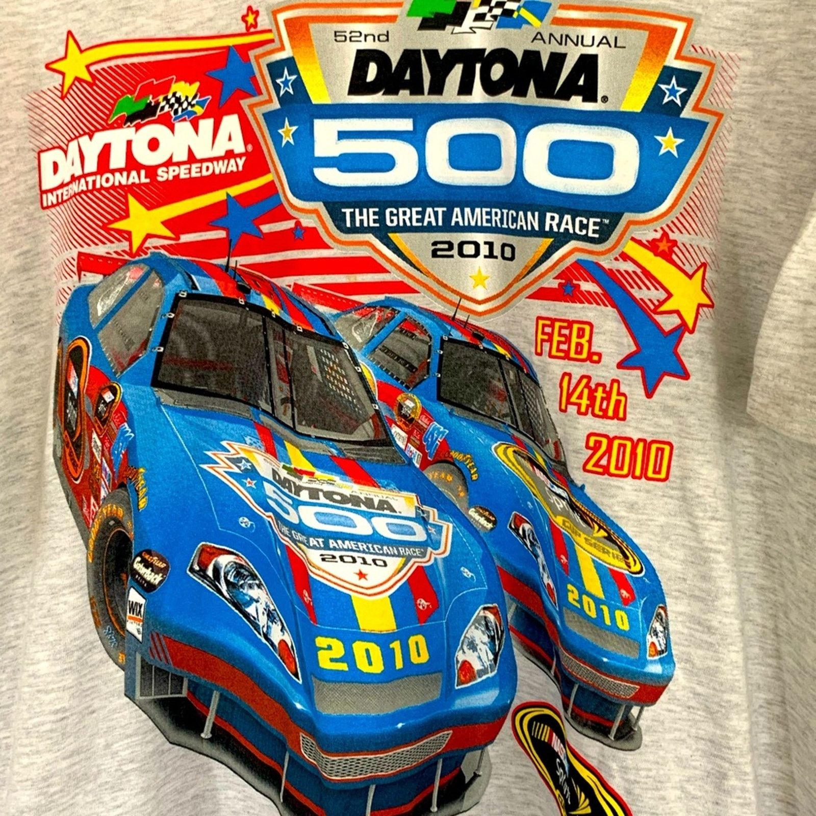 NASCAR MENS DAYTONA 500 OFFICIAL RACE SHIRT XL AWESOME MEGA PRINTS Size US XL / EU 56 / 4 - 3 Thumbnail