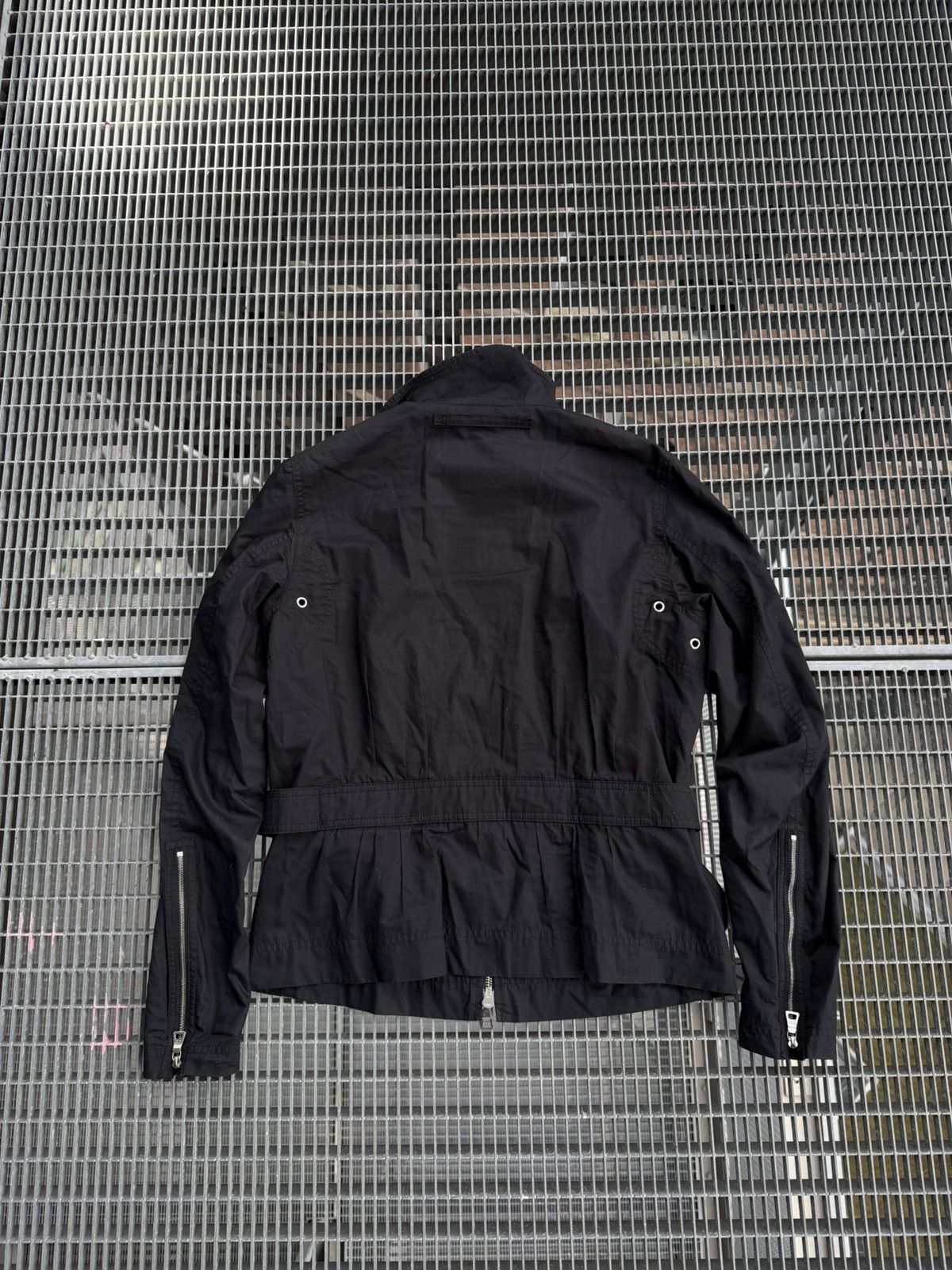 Prada Vintage 00s Prada Nylon Biker Jacket Size US S / EU 44-46 / 1 - 18 Thumbnail