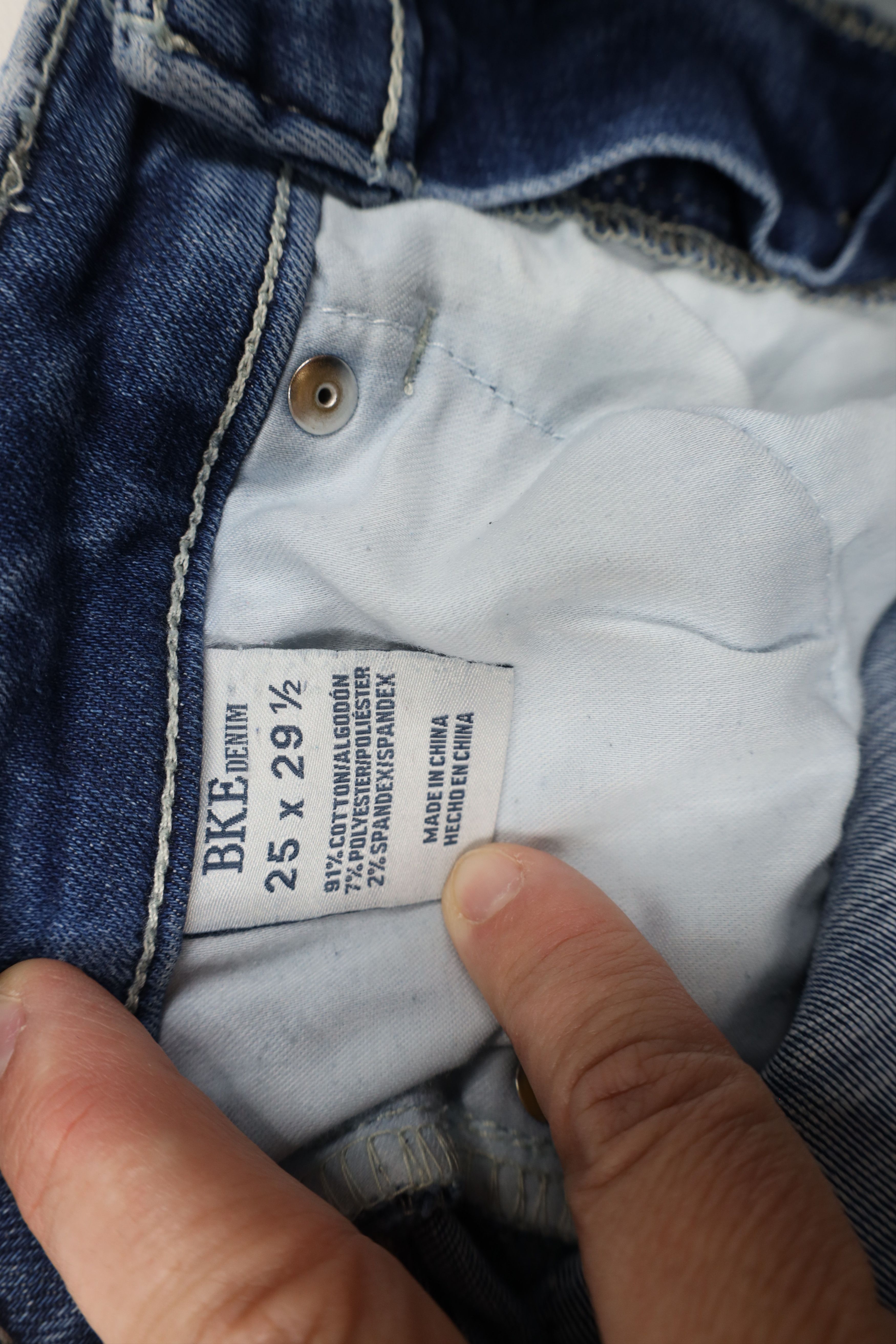 Vintage Buckle BKE Fit High Rise Bootcut Stretch Denim Jeans Blue Size 25" / US 0 / IT 36 - 12 Thumbnail