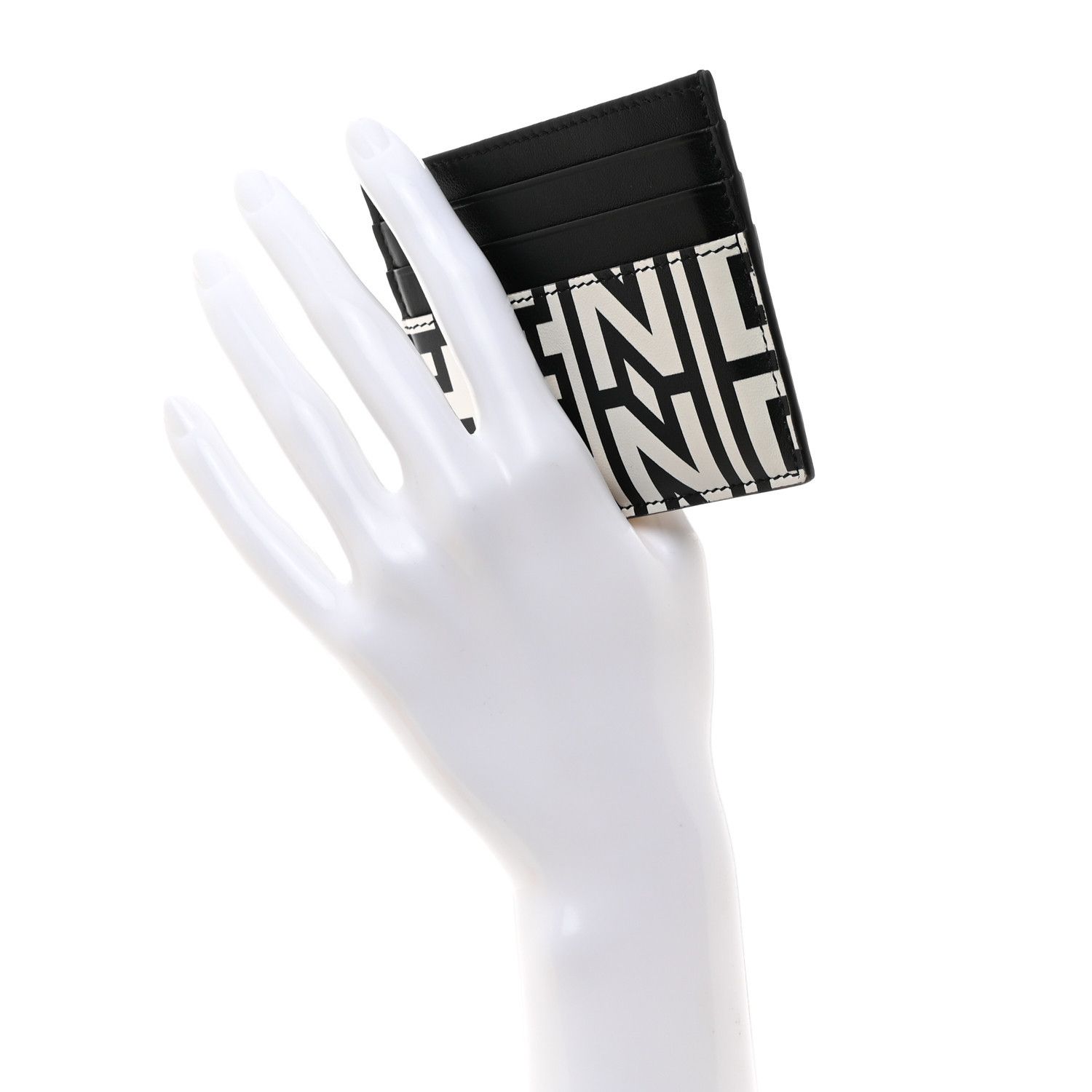 Fendi o1loc1c0824 Size: OS / Card Holder in Black/White Size ONE SIZE - 4 Thumbnail