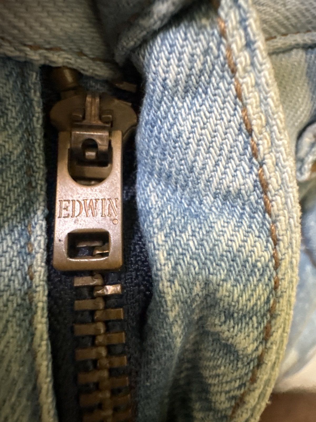 Edwin × If Six Was Nine × Vintage Vintage Edwin Acid Wash Flare Jeans Size US 27 - 13 Thumbnail