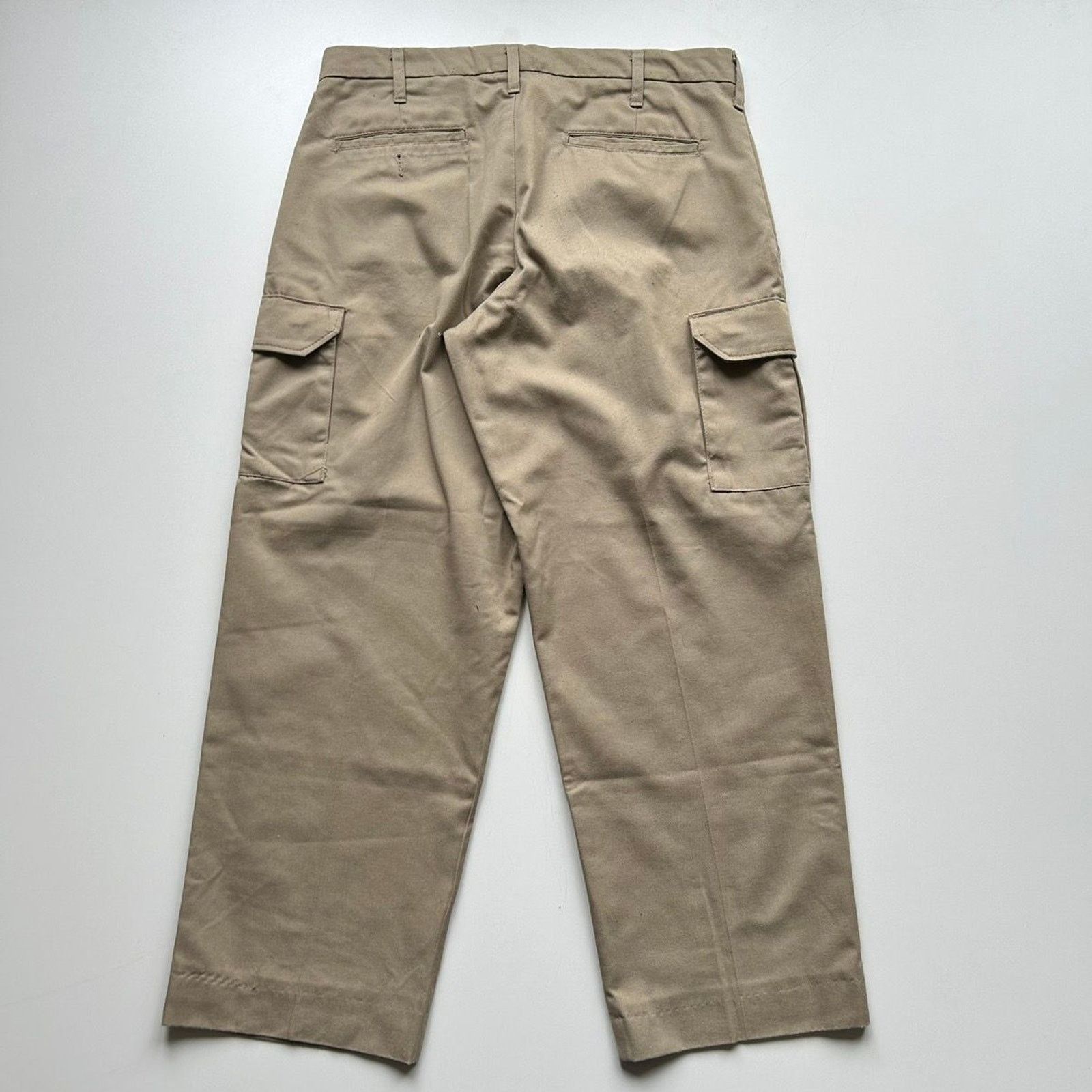 Vintage Vintage 2000s Khaki Soft Twill Cargo Pants Men's 34x30 Rare Size US 34 / EU 50 - 3 Thumbnail