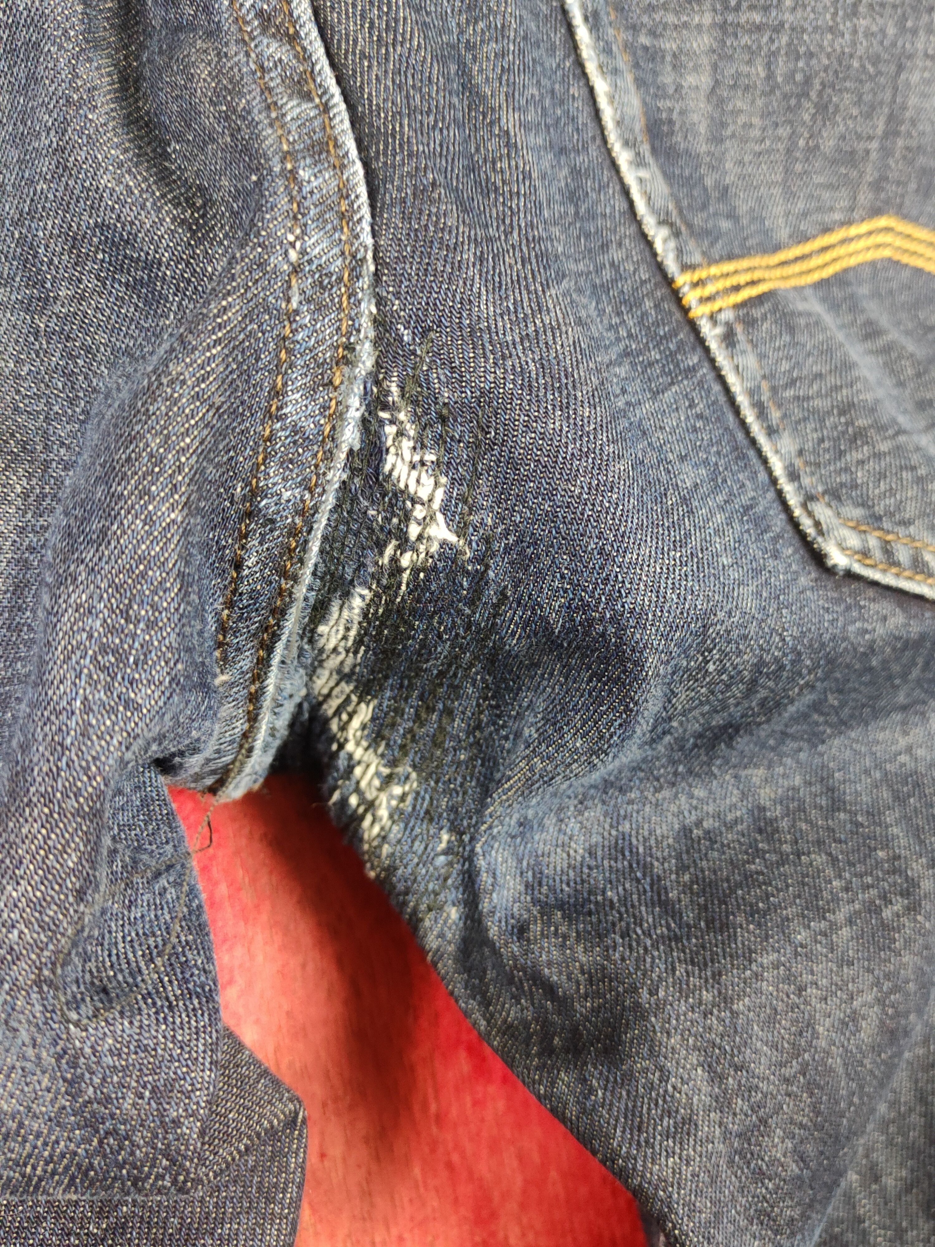 Armani Exchange Armani Exchange Dark Blue distressed jeans Denim #S1621 Size US 33 - 10 Thumbnail