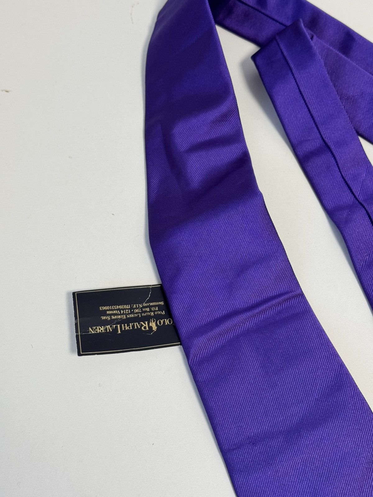 Polo Ralph Lauren Polo Ralph Lauren Tie Purple Luxury Size ONE SIZE - 3 Thumbnail