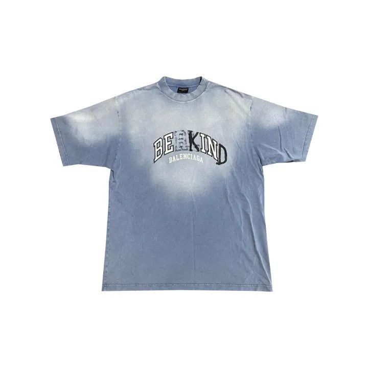 Balenciaga Balenciaga SS23 Be Kind Print Short Sleeve Tee 0079-2507 Size US XS / EU 42 / 0 - 1 Thumbnail