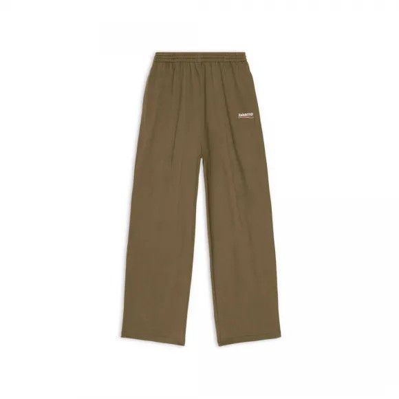 image of Balenciaga O1In1G1223 Political Campaign Jogging Pants In Khaki, Women's (Size 28)