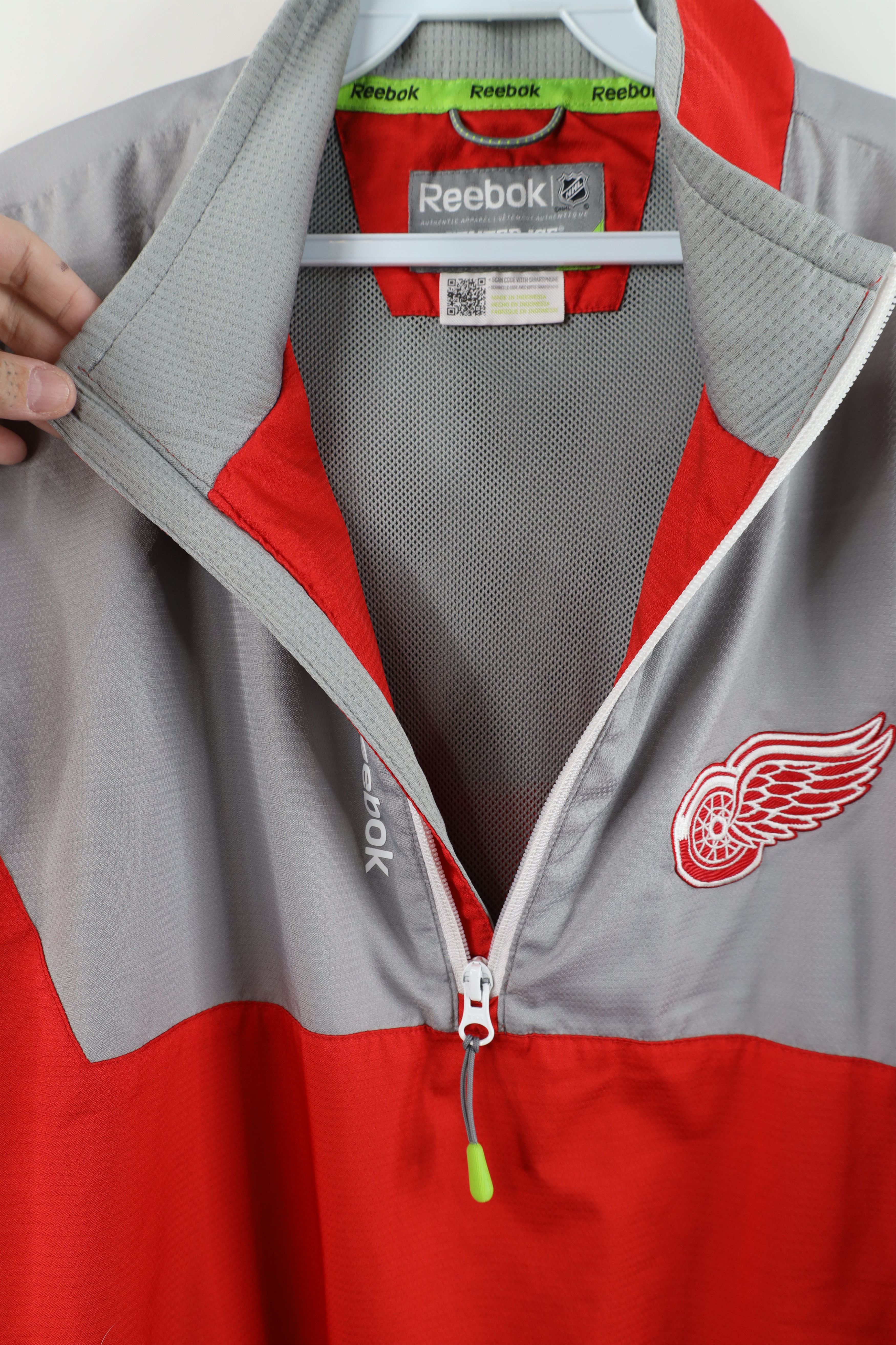 Reebok Reebok Center Ice Detroit Red Wings Hockey Pullover Jacket Size US L / EU 52-54 / 3 - 9 Thumbnail