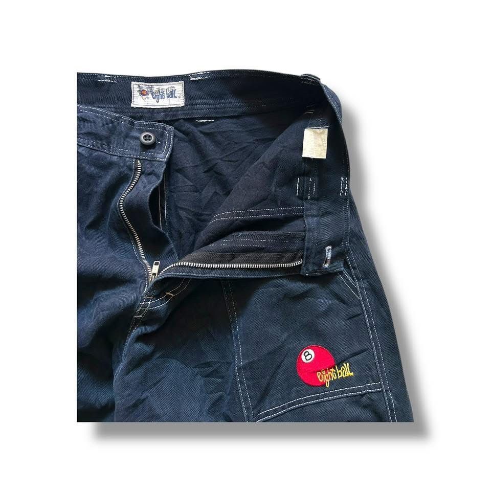 Japanese Brand × Vintage VTG EIGTH BALL BAGGY JEANS Skateboard Size US 32 / EU 48 - 3 Thumbnail