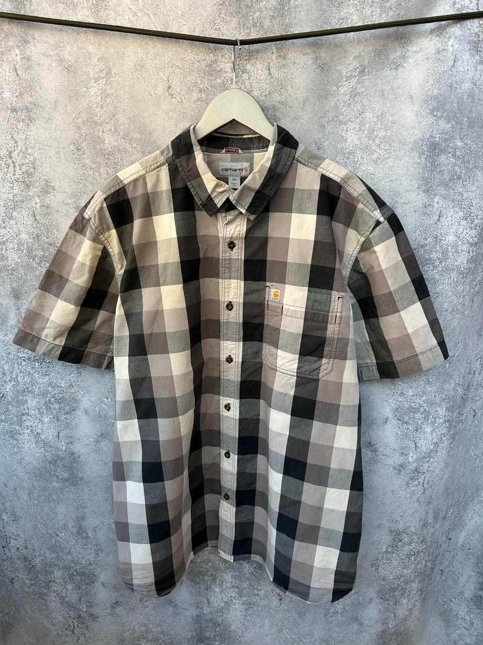 Carhartt Carhartt Plaid Short Sleeve Button Up Shirt Workwear Size US XXL / EU 58 / 5 - 1 Thumbnail
