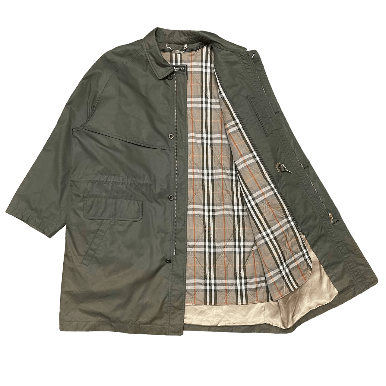 Burberry Vintage Burberry Nova Check Trench Coat Size US L / EU 52-54 / 3 - 1 Thumbnail