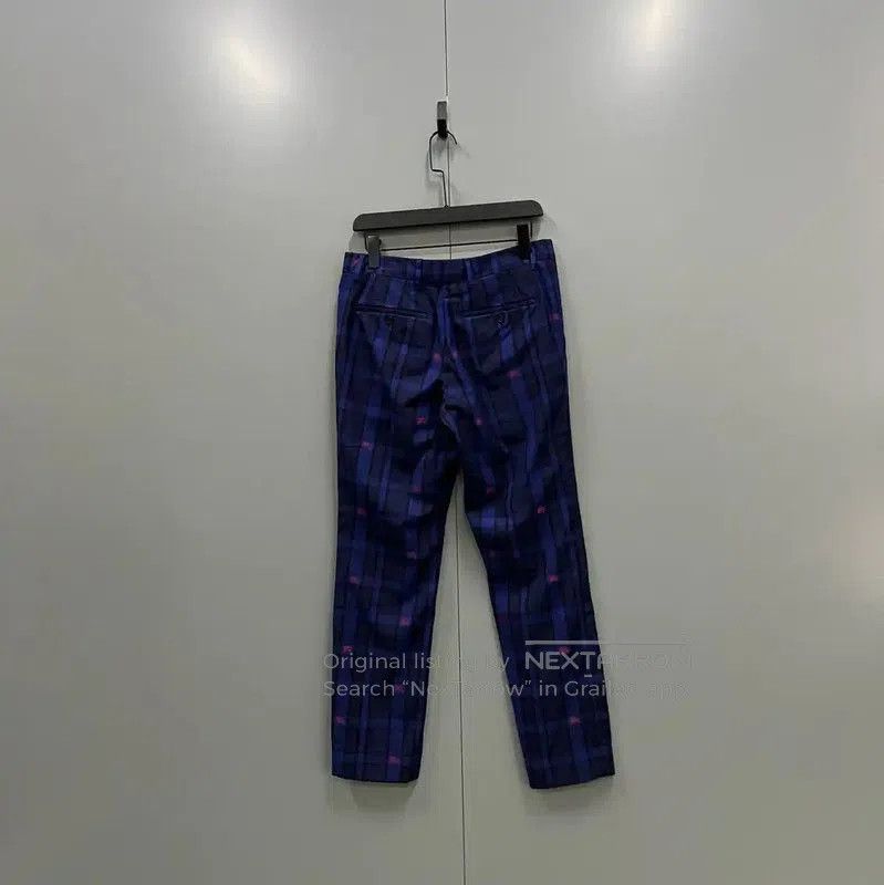 Burberry Burberry Men's Summer Blue Cotton Check Pants. Size US 32 / EU 48 - 2 Thumbnail
