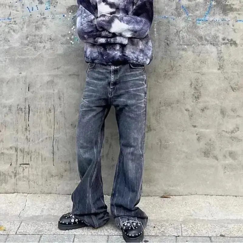 Japanese Brand Buggy jeans flared with holes frayed loose pants style Y2K Size US 30 / EU 46 - 1 Thumbnail