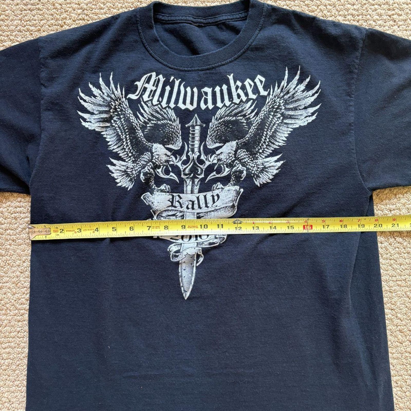Harley Davidson y2k 2010 style Milwaukee Bike Rally Tshirt Sturgis Harley Size US L / EU 52-54 / 3 - 5 Thumbnail