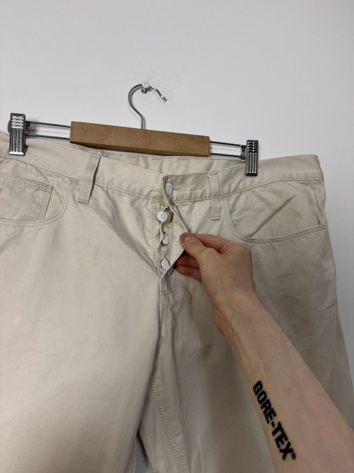 Gucci AW09 cream pants luxury designer Made in Italy