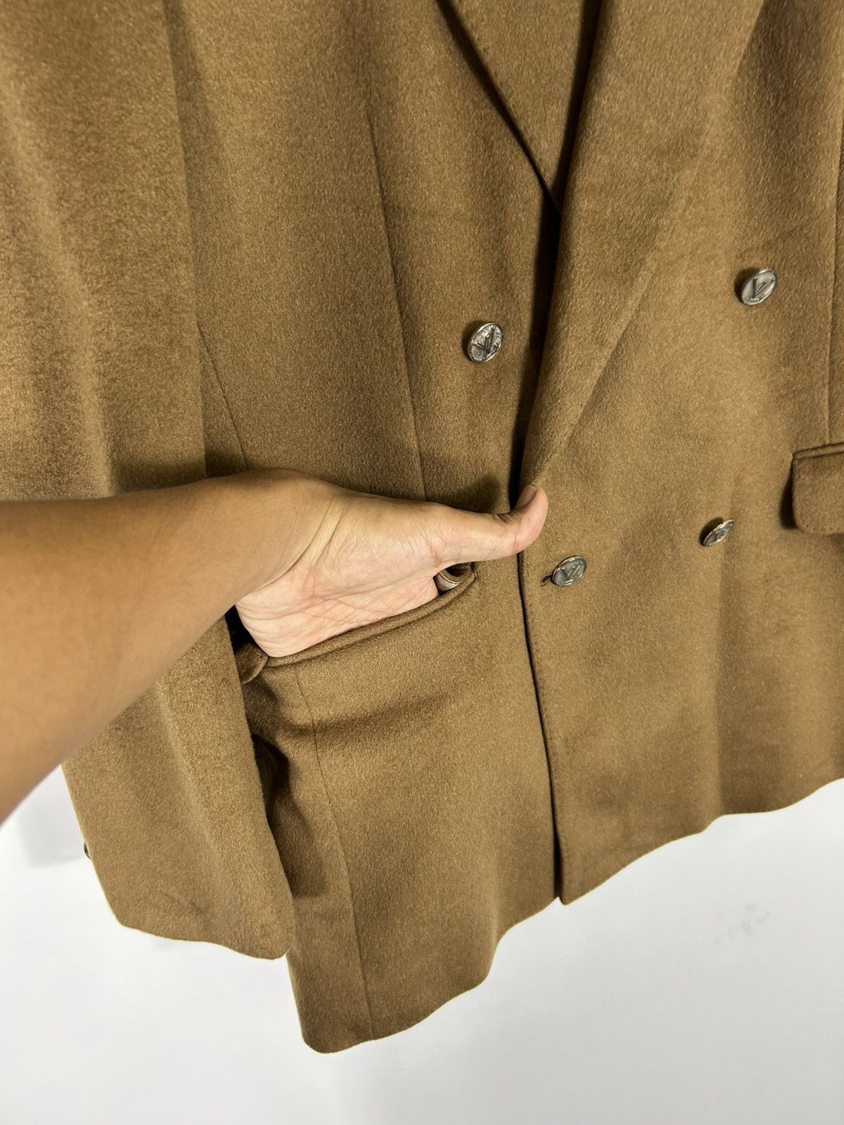 Autumn Cashmere × Vintage 🔥Liberomann Cashmere Taylor Made Button LV Double Breast Size US L / EU 52-54 / 3 - 6 Thumbnail
