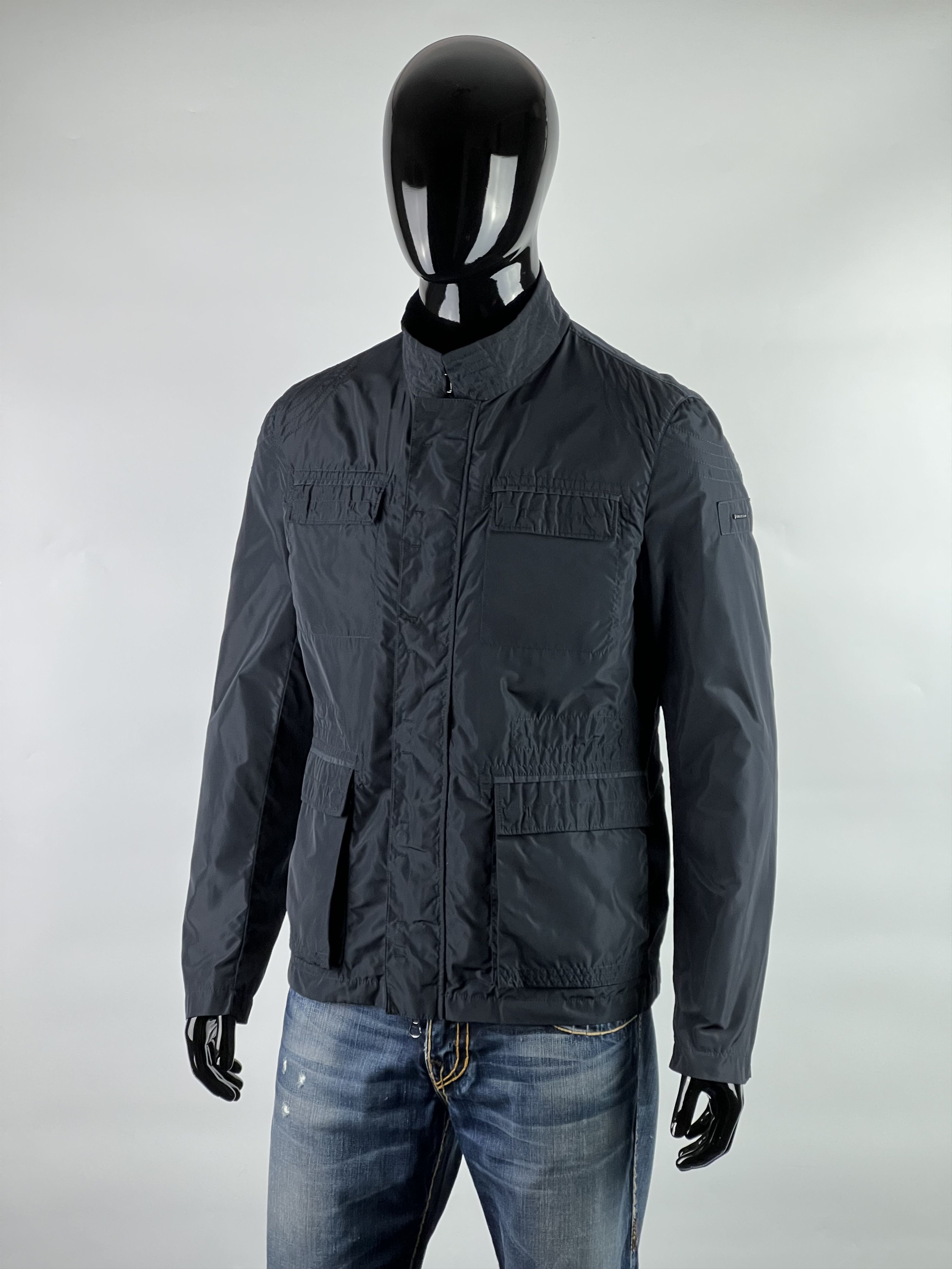 Karl Lagerfeld Lagerfeld Men's Navy Blue Jacket Size 50 Size US M / EU 48-50 / 2 - 1 Thumbnail