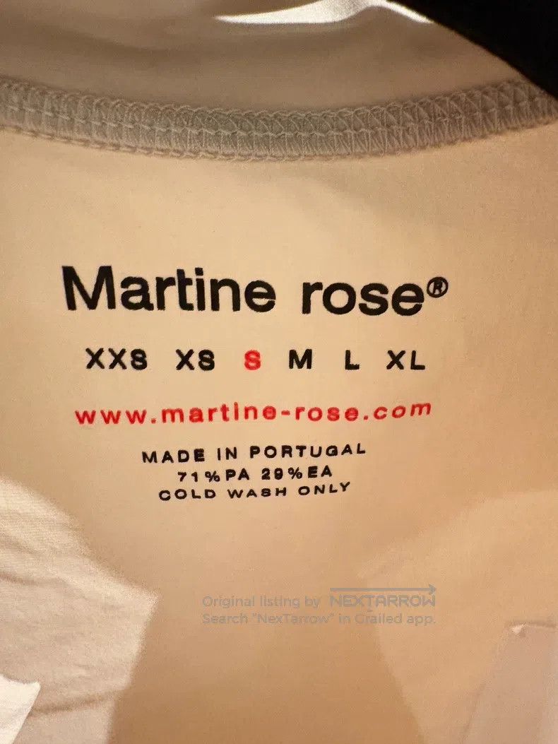Martine Rose Martine Rose White lace-out design sports jersey T-shirt Size S / US 4 / IT 40 - 5 Thumbnail