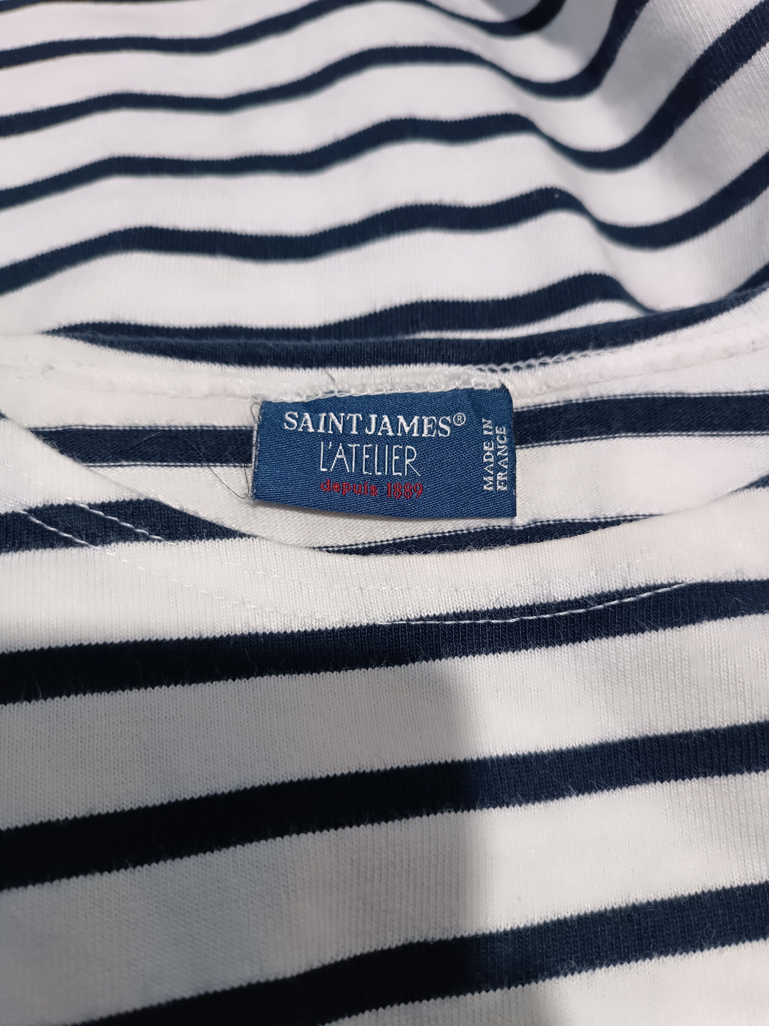 Saint James Saint James L'atelier Long Sleeve Striped Sailor T-shirt Size US M / EU 48-50 / 2 - 8 Thumbnail