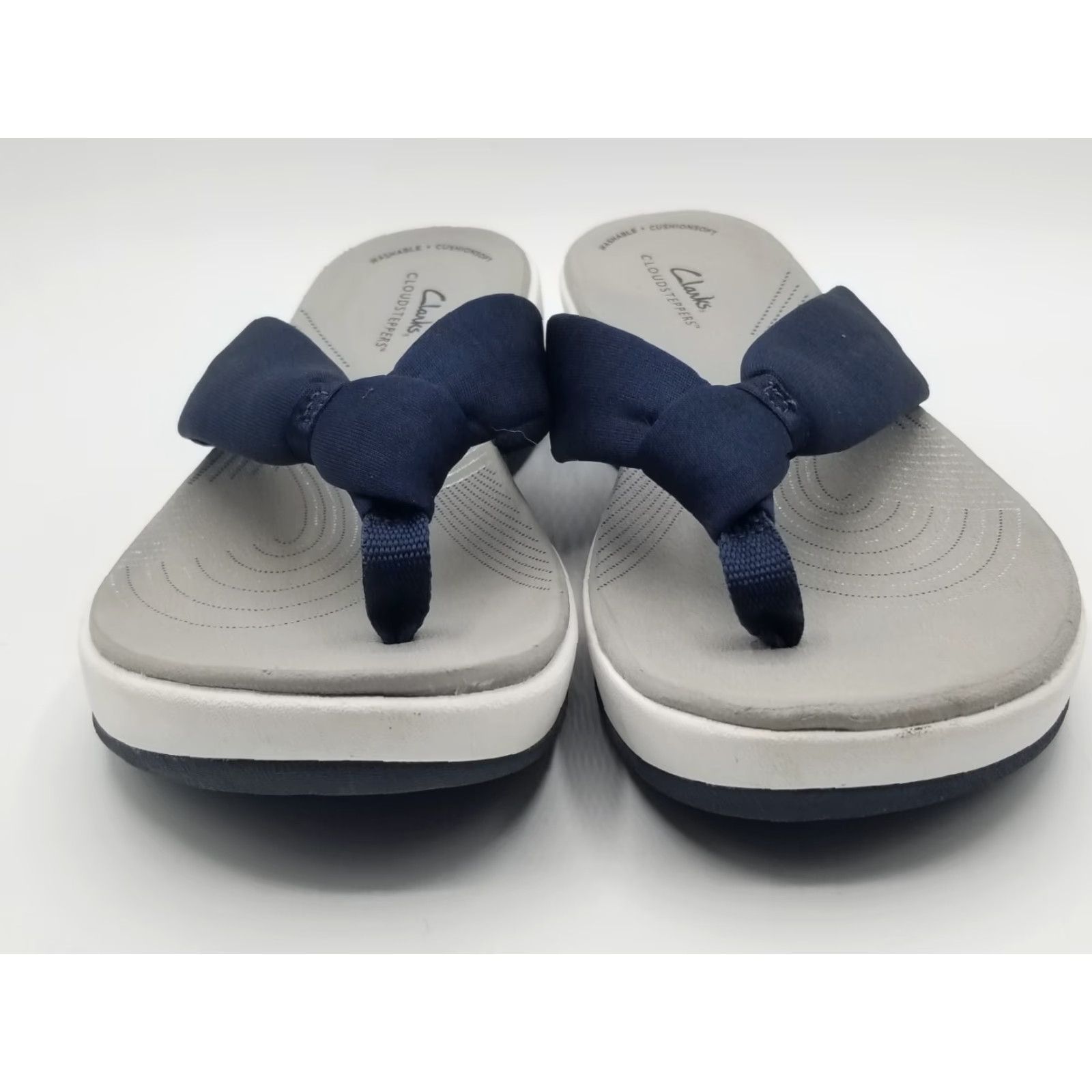 Clarks Clarks Cloudsteppers Women's Size 10 Blue Slip On Casual Comfort Sandals Size US 10 / IT 40 - 6 Thumbnail