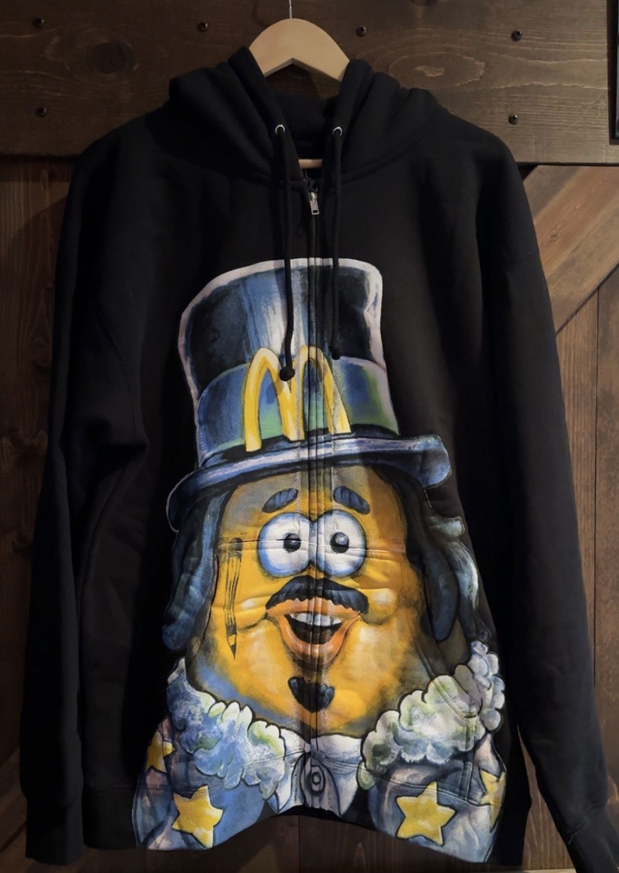 image of Kerwin Frost Mcdonald’S “Arch” Black Hoodie, Men's (Size Large)