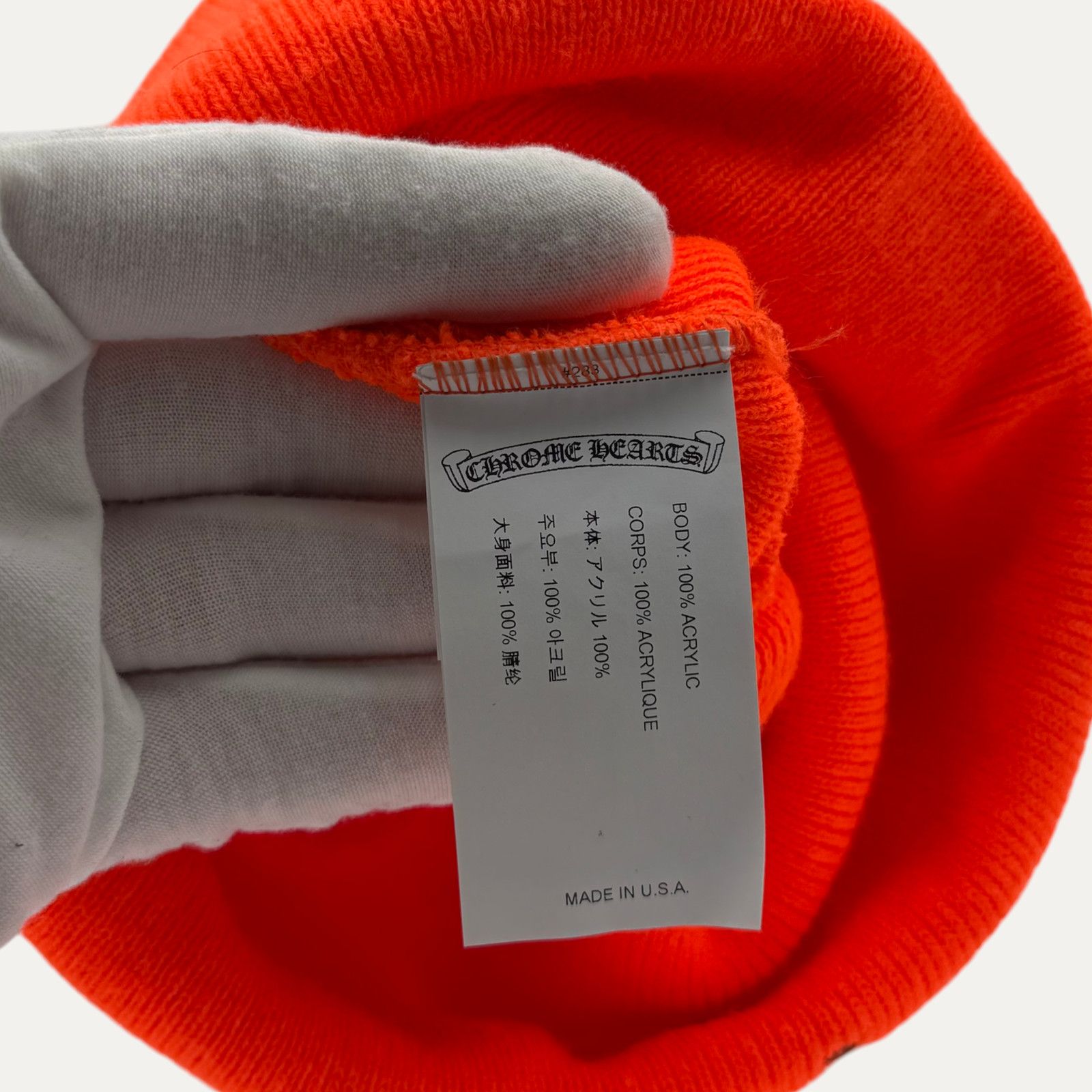 Chrome Hearts Chrome Hearts CH Logo Beanie Size ONE SIZE - 3 Thumbnail