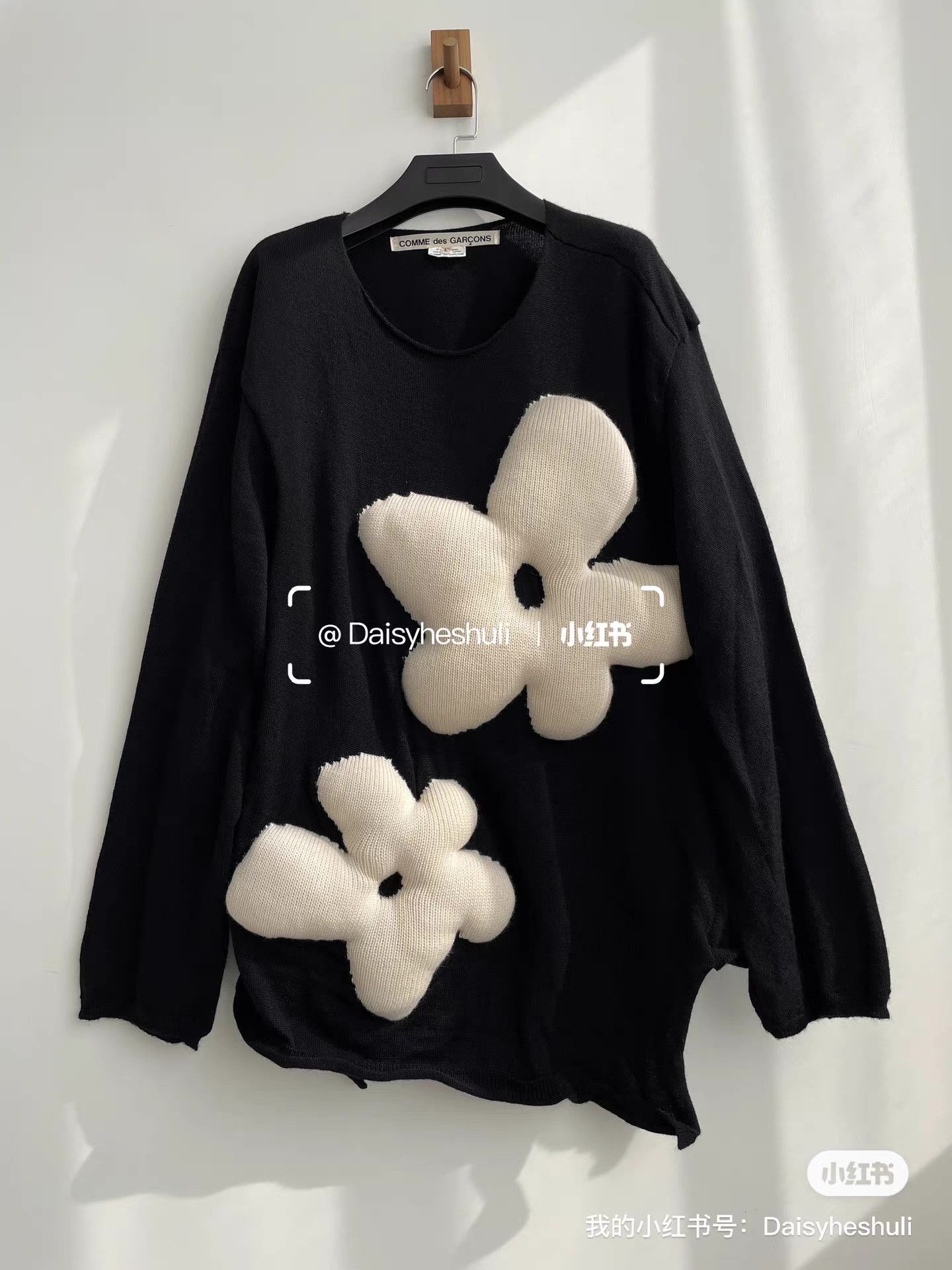 Comme des Garcons Comme des Garçons Floral Knit Sweater Pullover。Ｑ24 Size L / US 10 / IT 46 - 1 Thumbnail