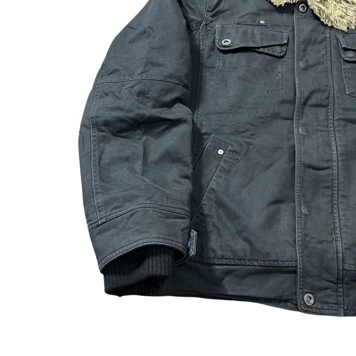 Japanese Brand OMPHALOS Canvas Jacket Fleece Lined Size US L / EU 52-54 / 3 - 3 Thumbnail