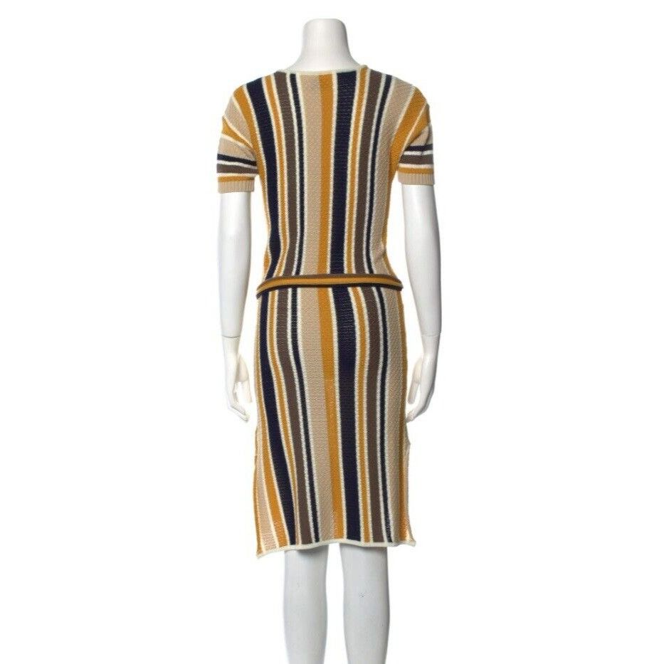 Frame ⭐FRAME Striped Knitted Shift Dress Womens Size S Knee-Length Size S / US 4 / IT 40 - 3 Thumbnail