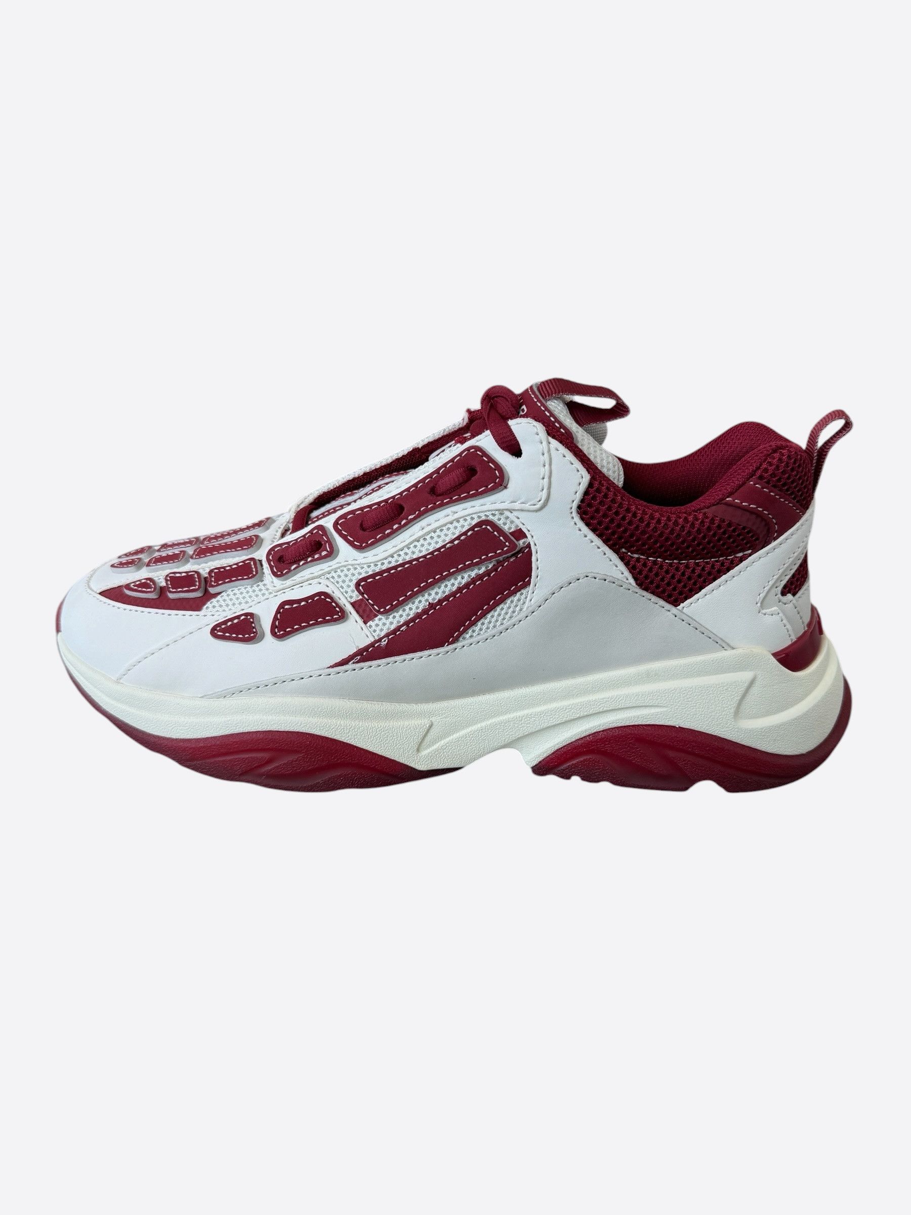 Amiri Amiri White & Red Bones Runners Size US 9 / EU 42 - 3 Thumbnail