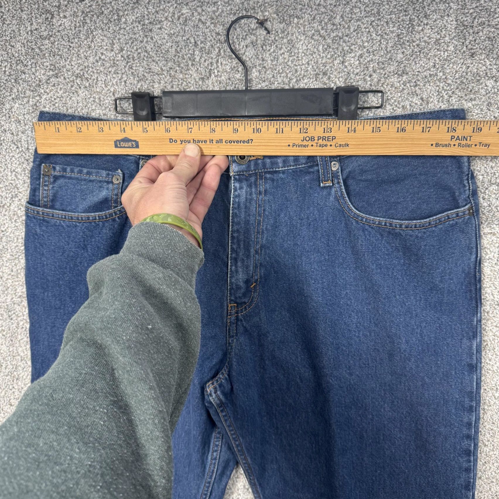 Eddie Bauer Eddie Bauer Jeans Mens 37x28.5 Relaxed Fit Straight Blue Denim Classic Casual Jeans Size US 36 / EU 52 - 2 Thumbnail