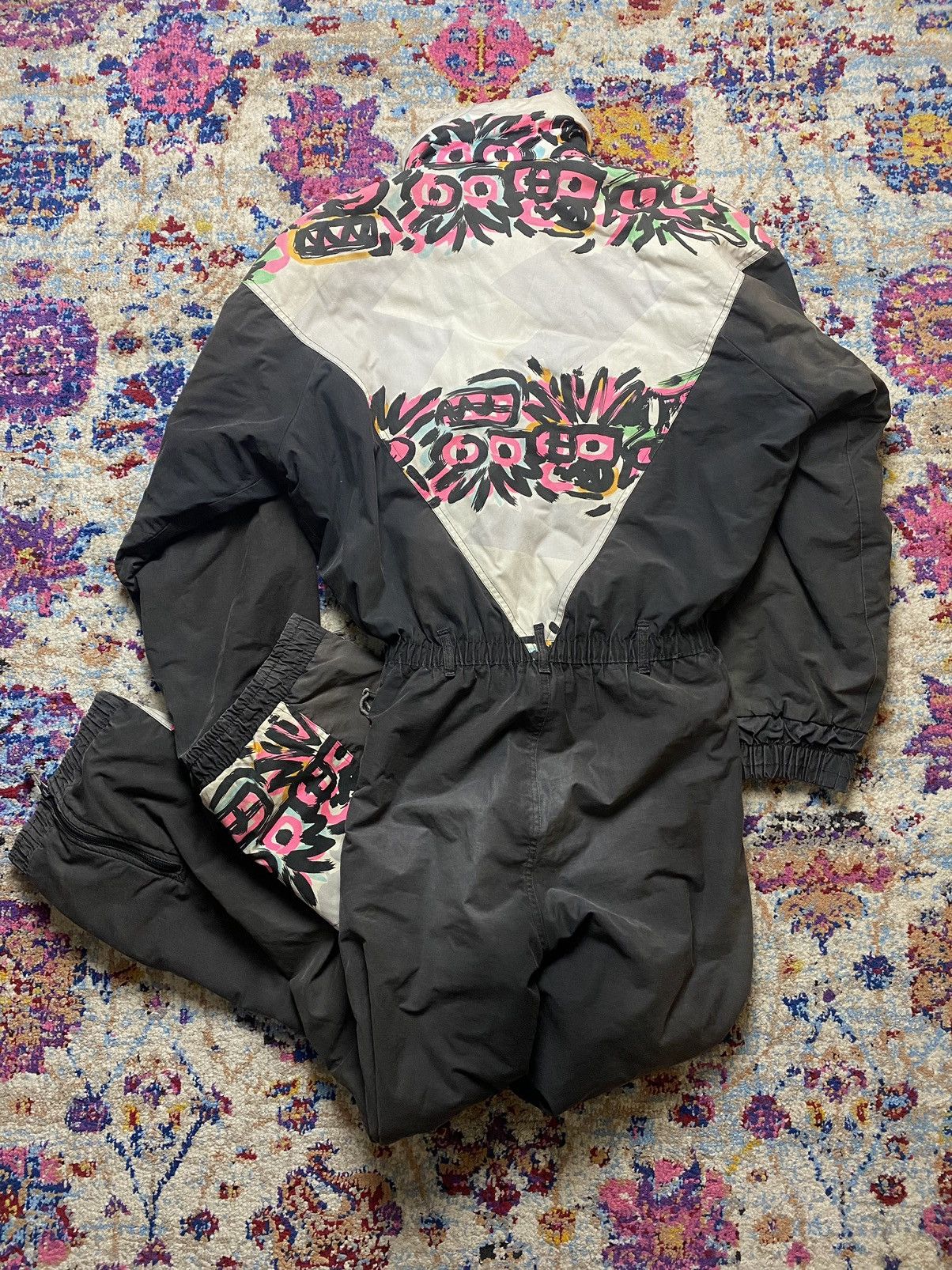 Quiksilver × Vintage VINTAGE QUIKSILVER CLASSIC FACE TRIBE SKI JUMPSUIT Size US 30 / EU 46 - 3 Thumbnail