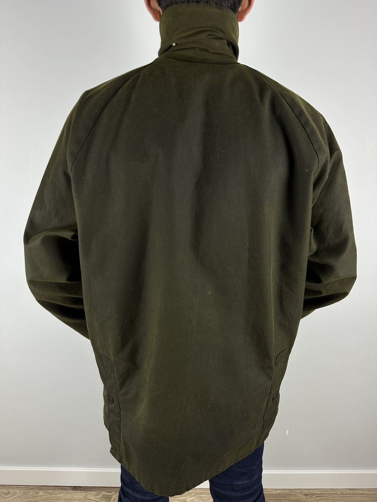 Harris Tweed × Seil Marschall Seil Marschall wax Parka Coat Green jacket Harris Tweed Size US L / EU 52-54 / 3 - 8 Thumbnail