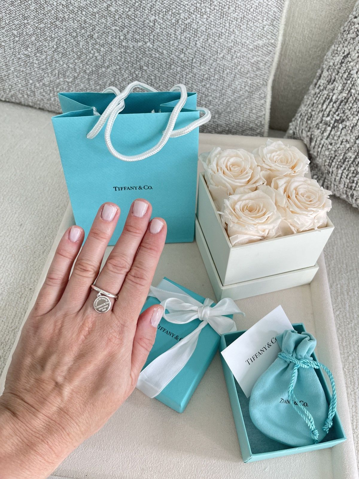 Tiffany & Co. Return To Tiffany Round Charm Ring Silver 5.75 NEW $650 Size ONE SIZE - 17 Thumbnail
