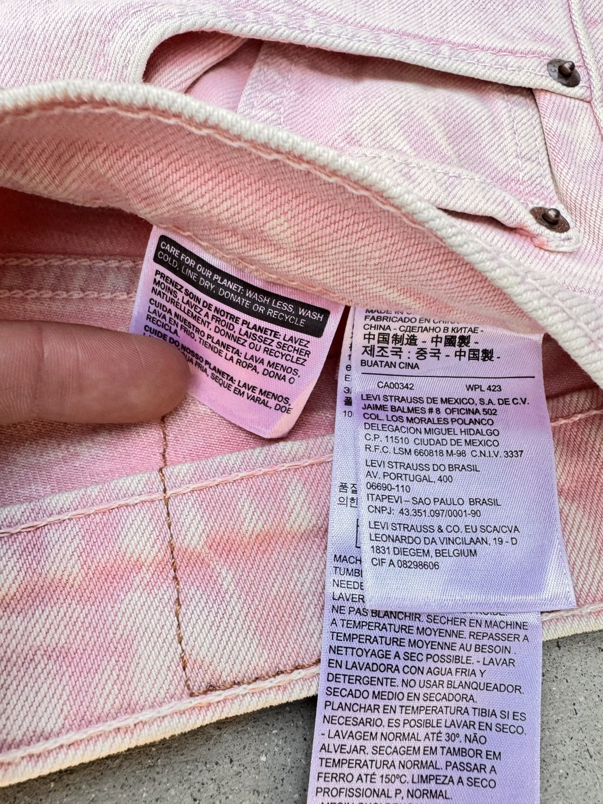 Levi's Levi’s 501 Pink Acid Wash Denim – Rare Vintage Fade Size US 30 / EU 46 - 4 Thumbnail