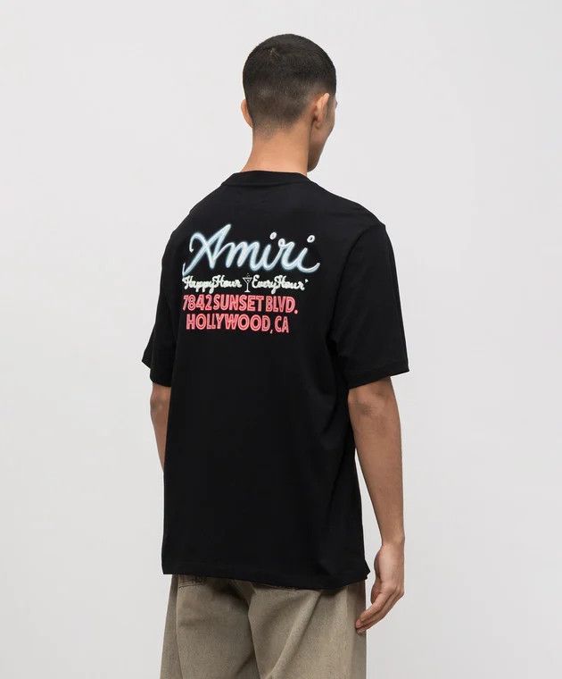 Amiri o1h1sh11225 Neon Lights Tee in Black Size US XL / EU 56 / 4 - 3 Thumbnail