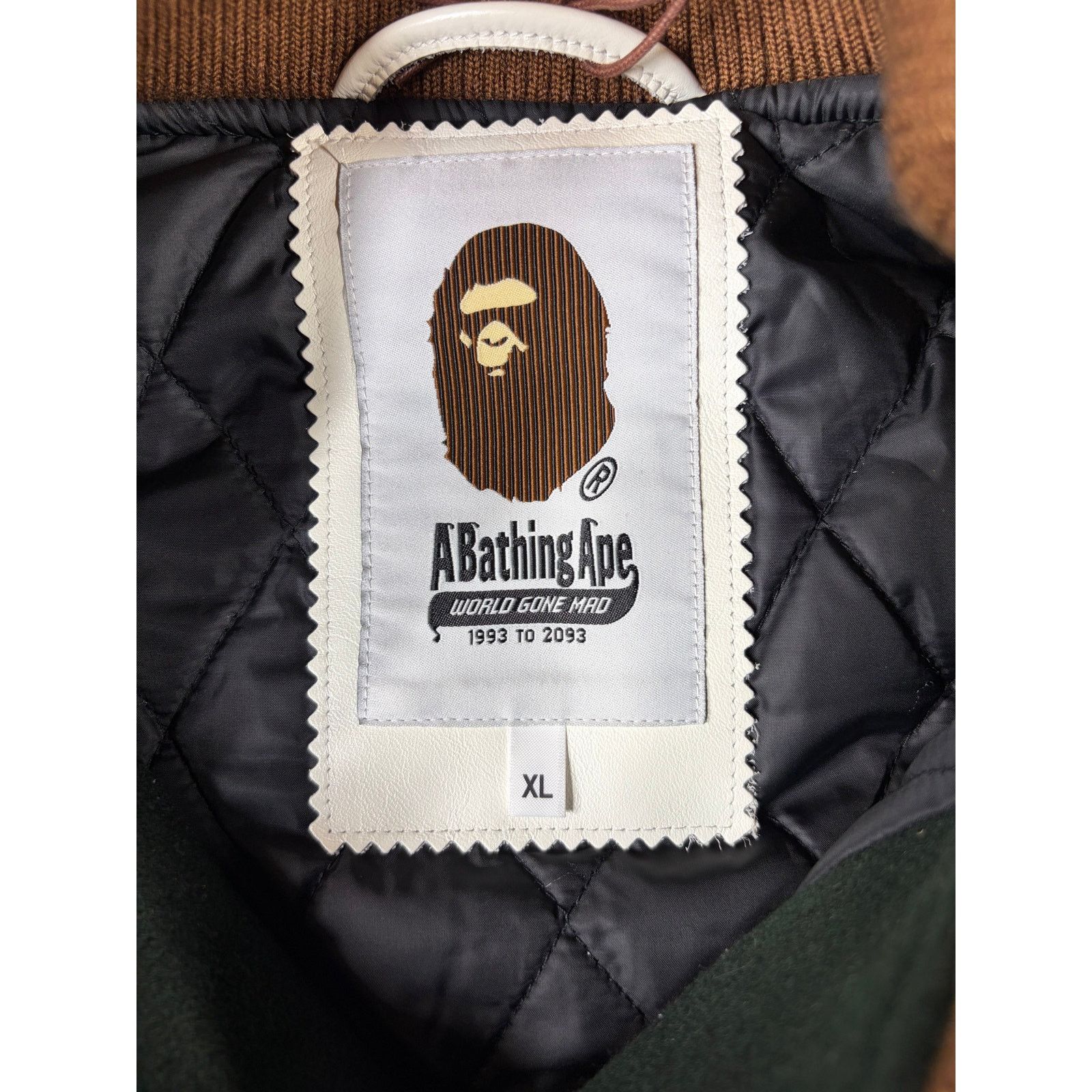 Bape Bape X END. 'Bowling Pins' Green Varsity Jacket Size XL Size US XL / EU 56 / 4 - 3 Thumbnail