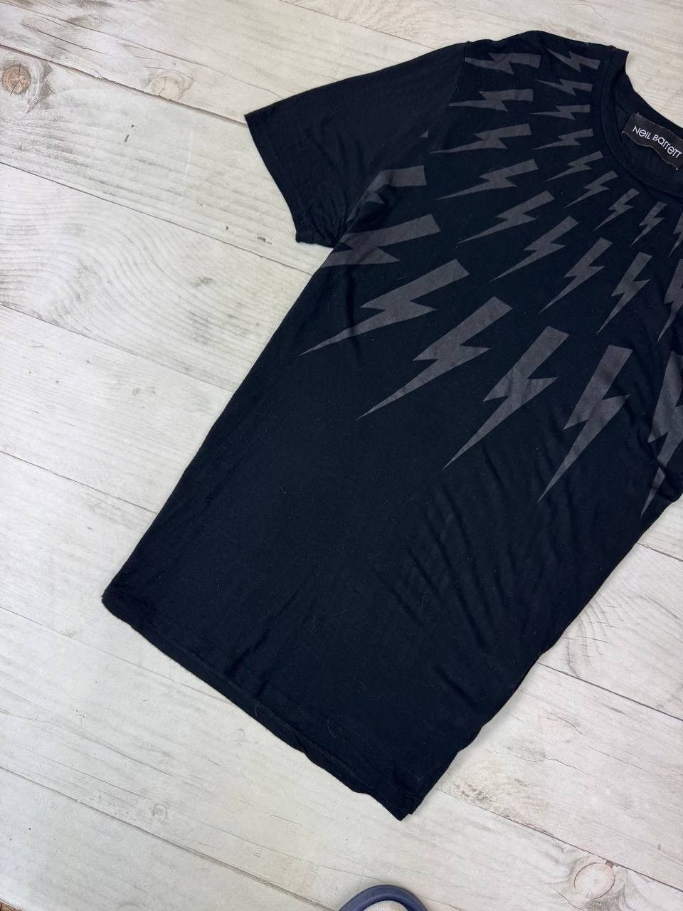 Neil Barrett Neil Barrett T Shirt Viscosa Lightning Size US M / EU 48-50 / 2 - 3 Thumbnail