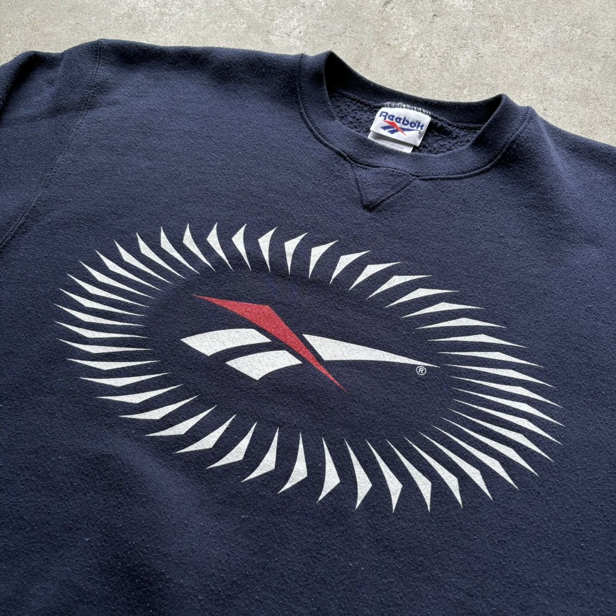Japanese Brand × Reebok × Vintage vintage 90s REEBOK Logo Spellout sweatshirt Size US L / EU 52-54 / 3 - 6 Thumbnail