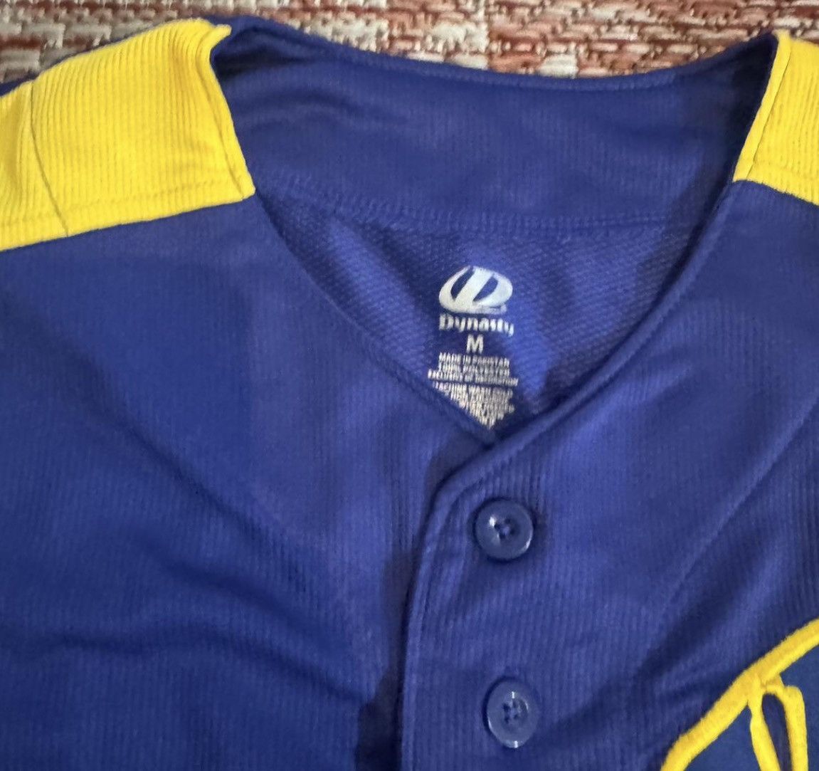 MLB Milwaukee Brewers MLB baseball Jersey sz Medium Blue Yellow Size US M / EU 48-50 / 2 - 3 Thumbnail